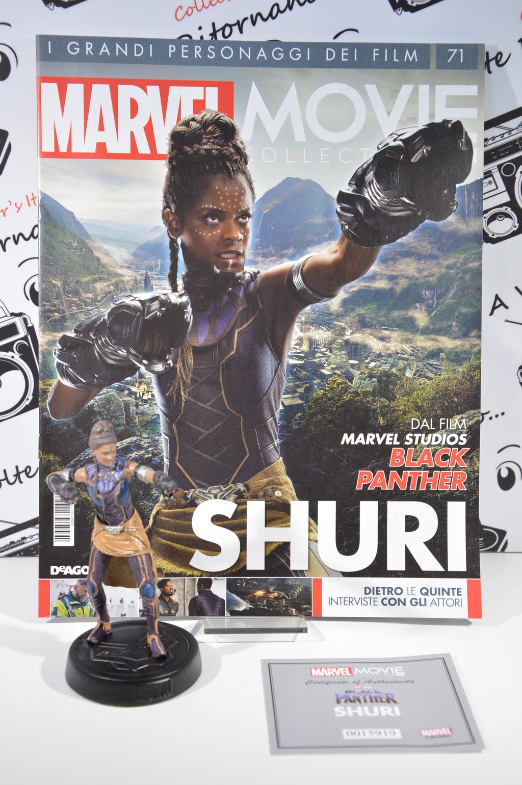 Shuri Statuetta Marvel 12 cm Marvel movie collection 71 Deagostini Eaglemoss