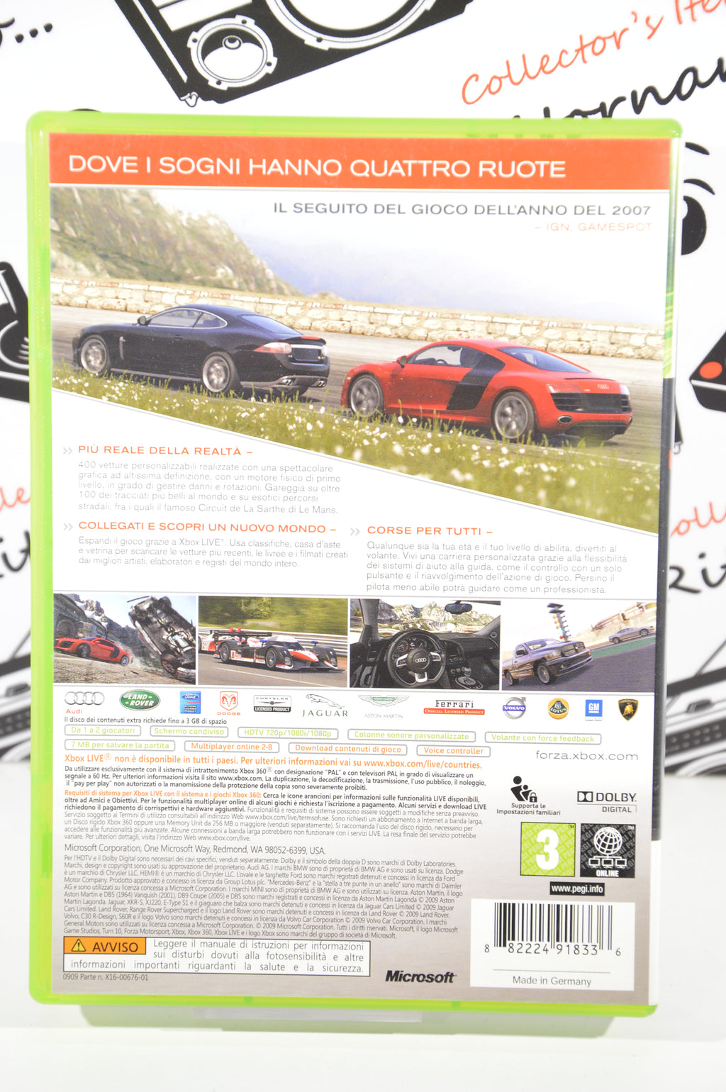 Forza Motorsport 3 Xbox 360 3+ Italiano