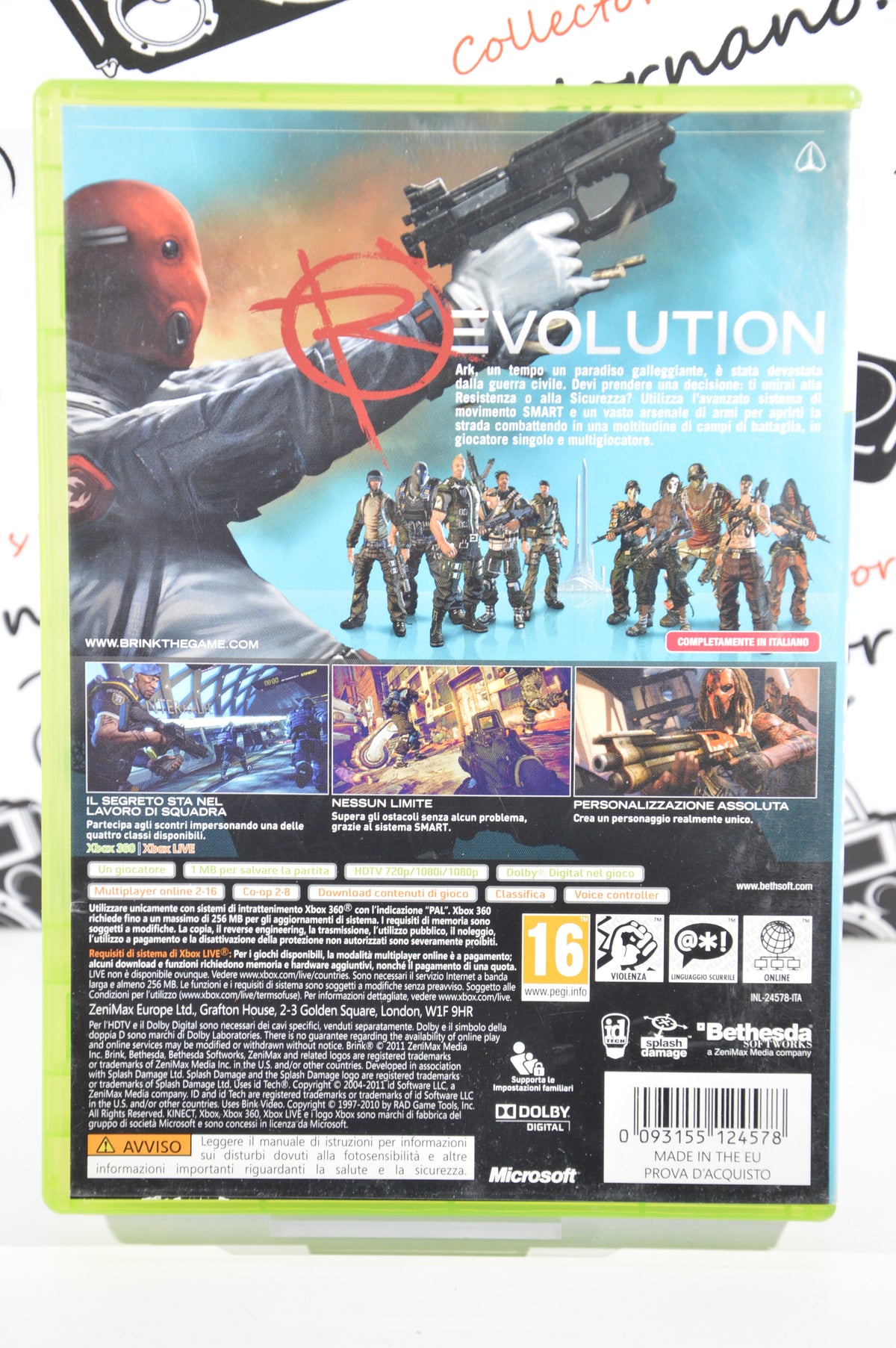 Brink Xbox 360 16+ Multilingua Ita