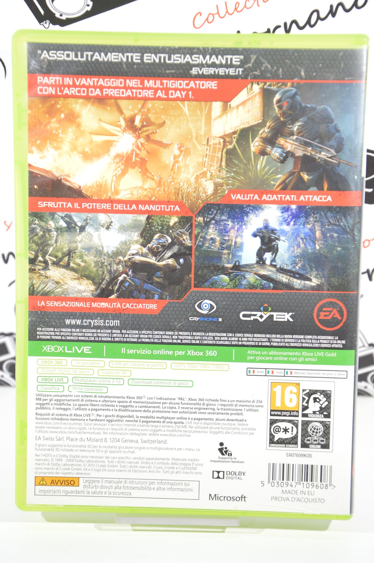 Crysis 3 Hunter edition Xbox 360 16+ Multilingua Ita