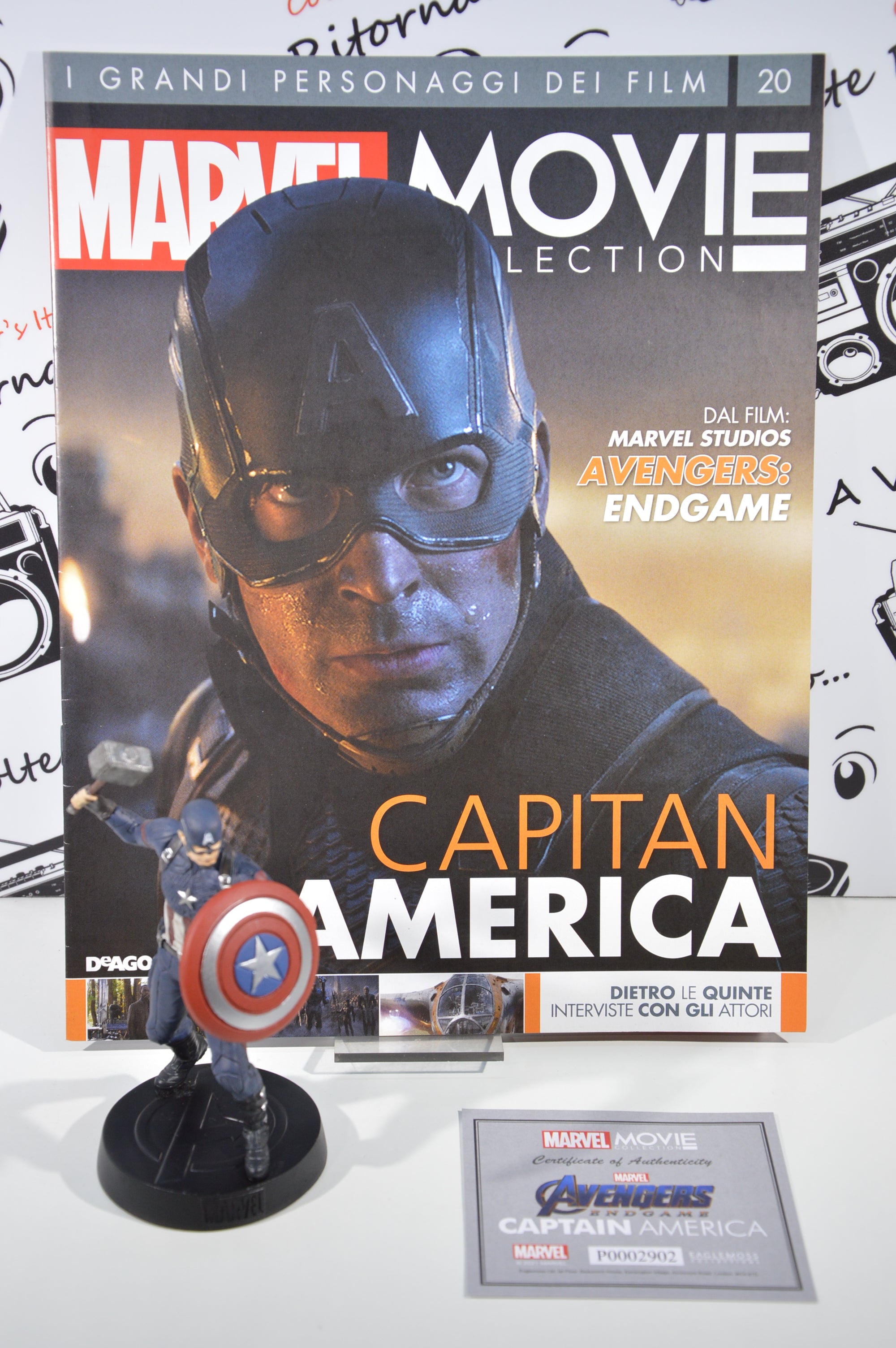 Capitan America Marvel movie collection 20 Eaglemoss Statuetta Marvel