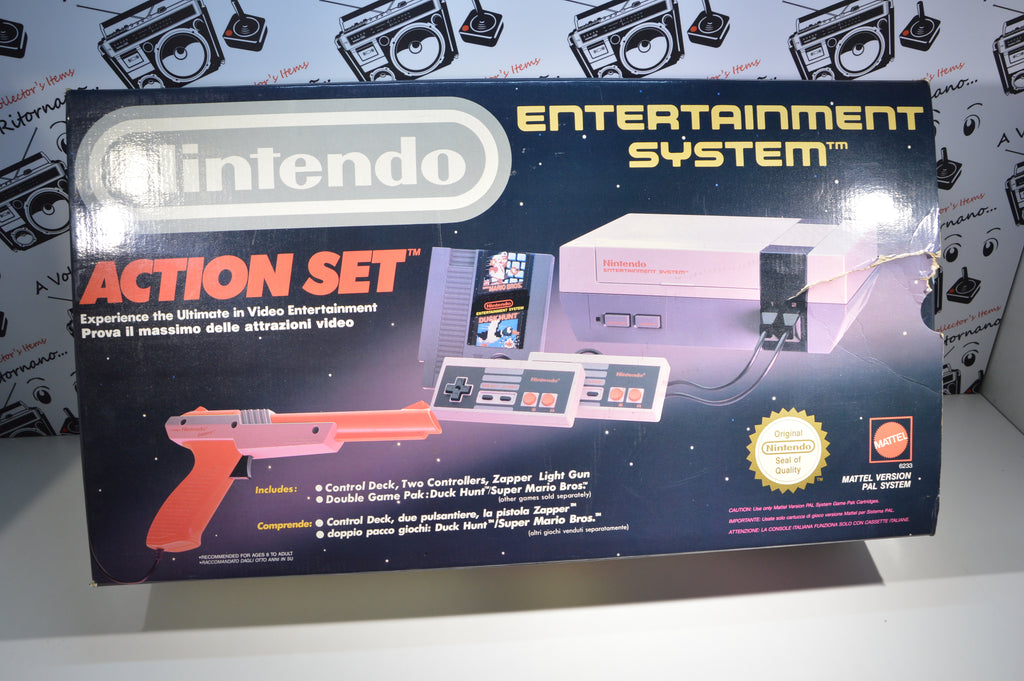 Nintendo NES console Action Set 1985 con scatola pad zapper Super Mario bros