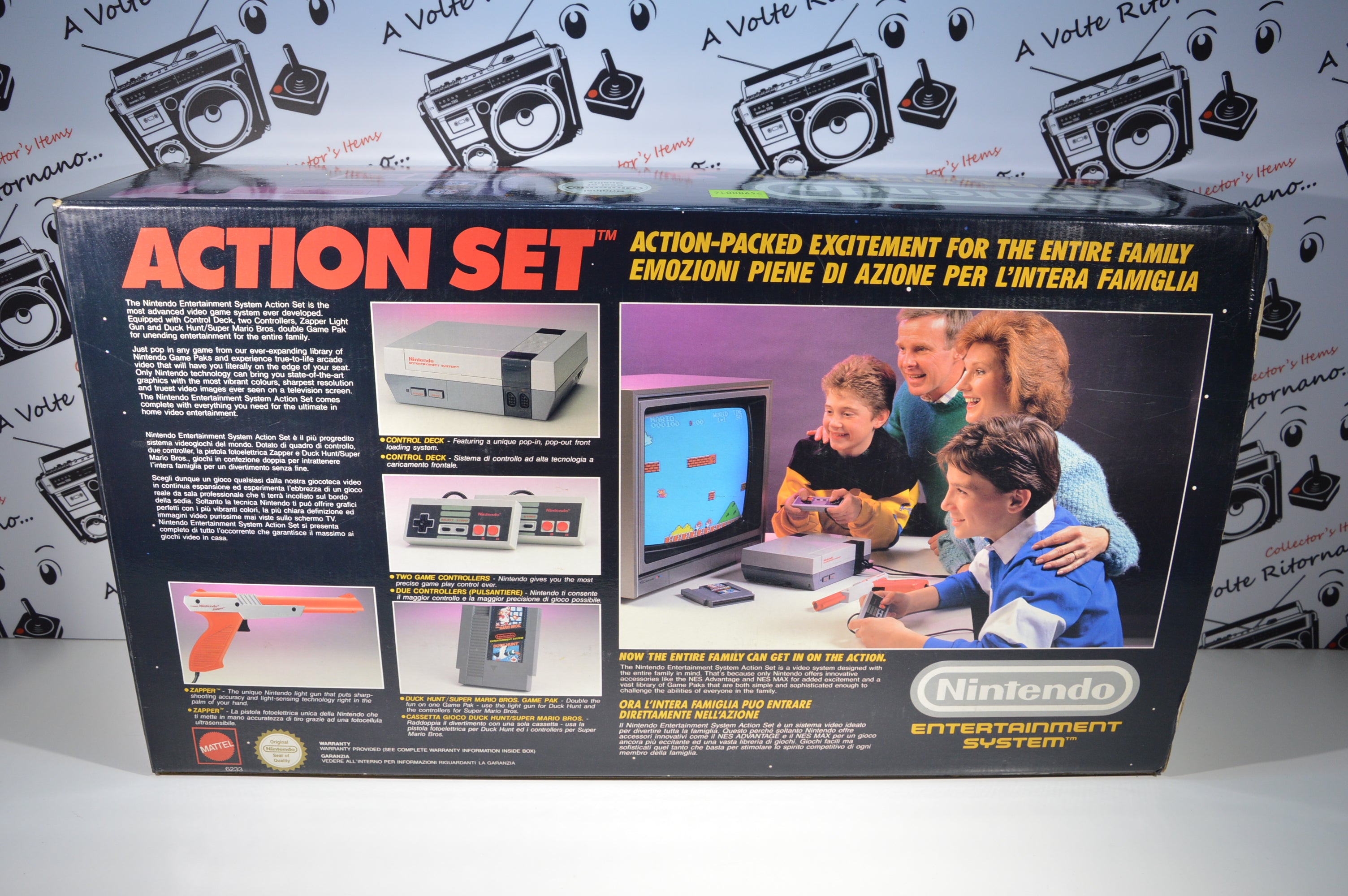 Nintendo NES console Action Set 1985 con scatola pad zapper Super Mario bros