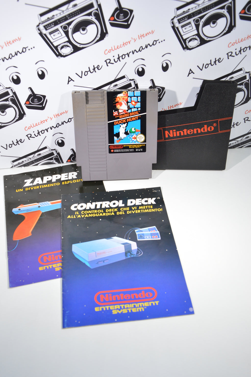 Nintendo NES console Action Set 1985 con scatola pad zapper Super Mario bros