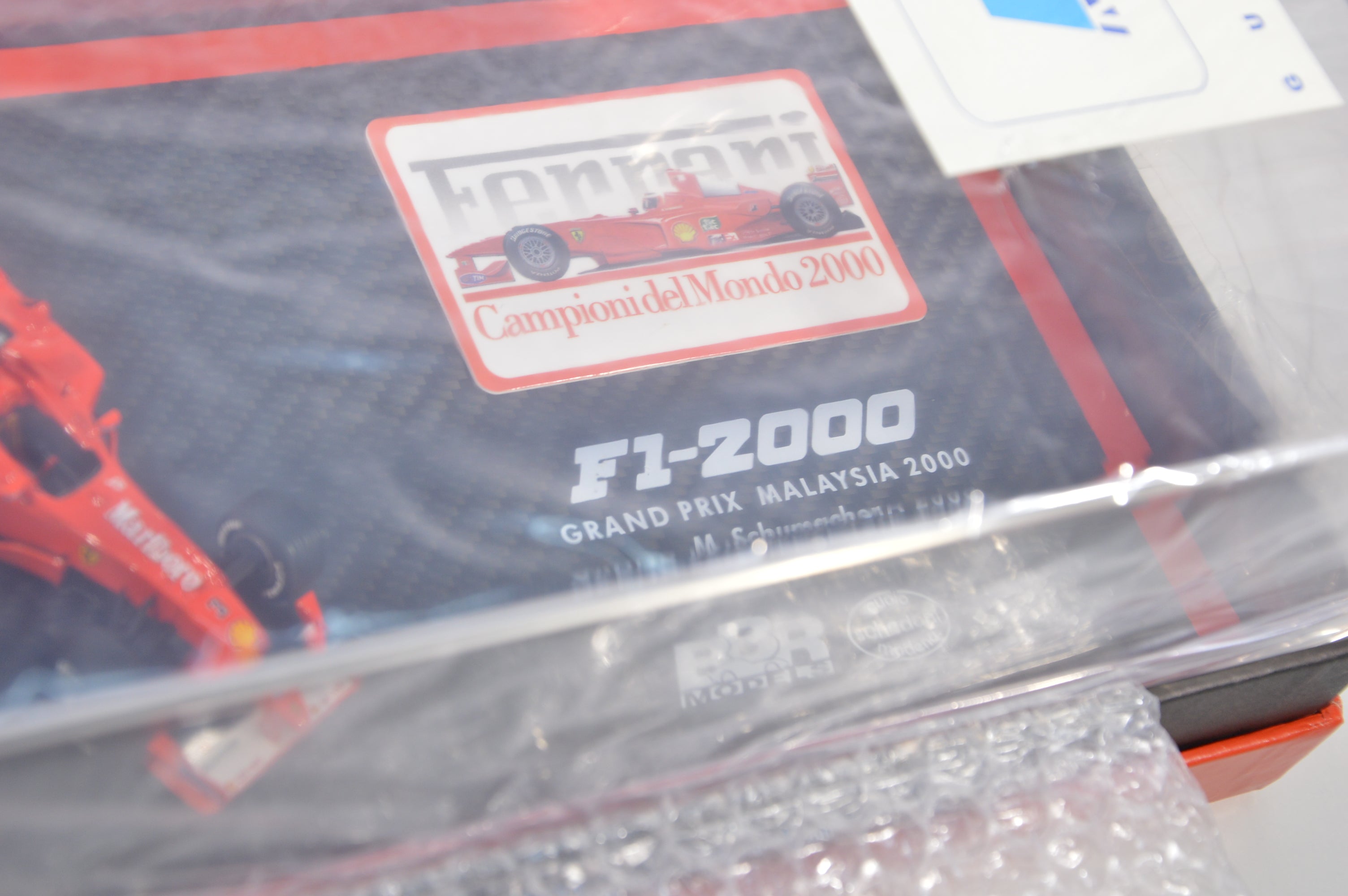 F1-2000 Ferrari Gp Malaysia Schumacher Campione del mondo BBR Models scala 1:43