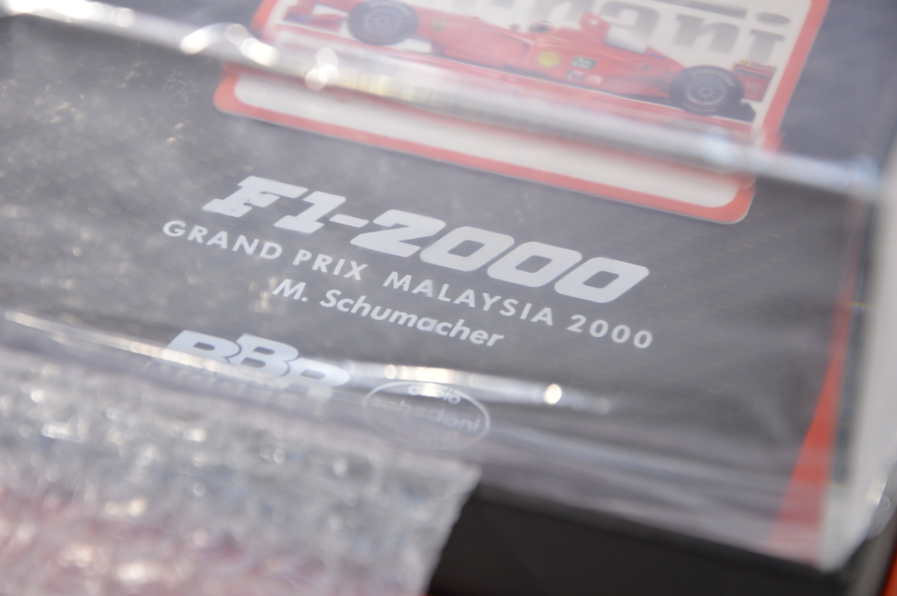 F1-2000 Ferrari Gp Malaysia Schumacher Campione del mondo BBR Models scala 1:43