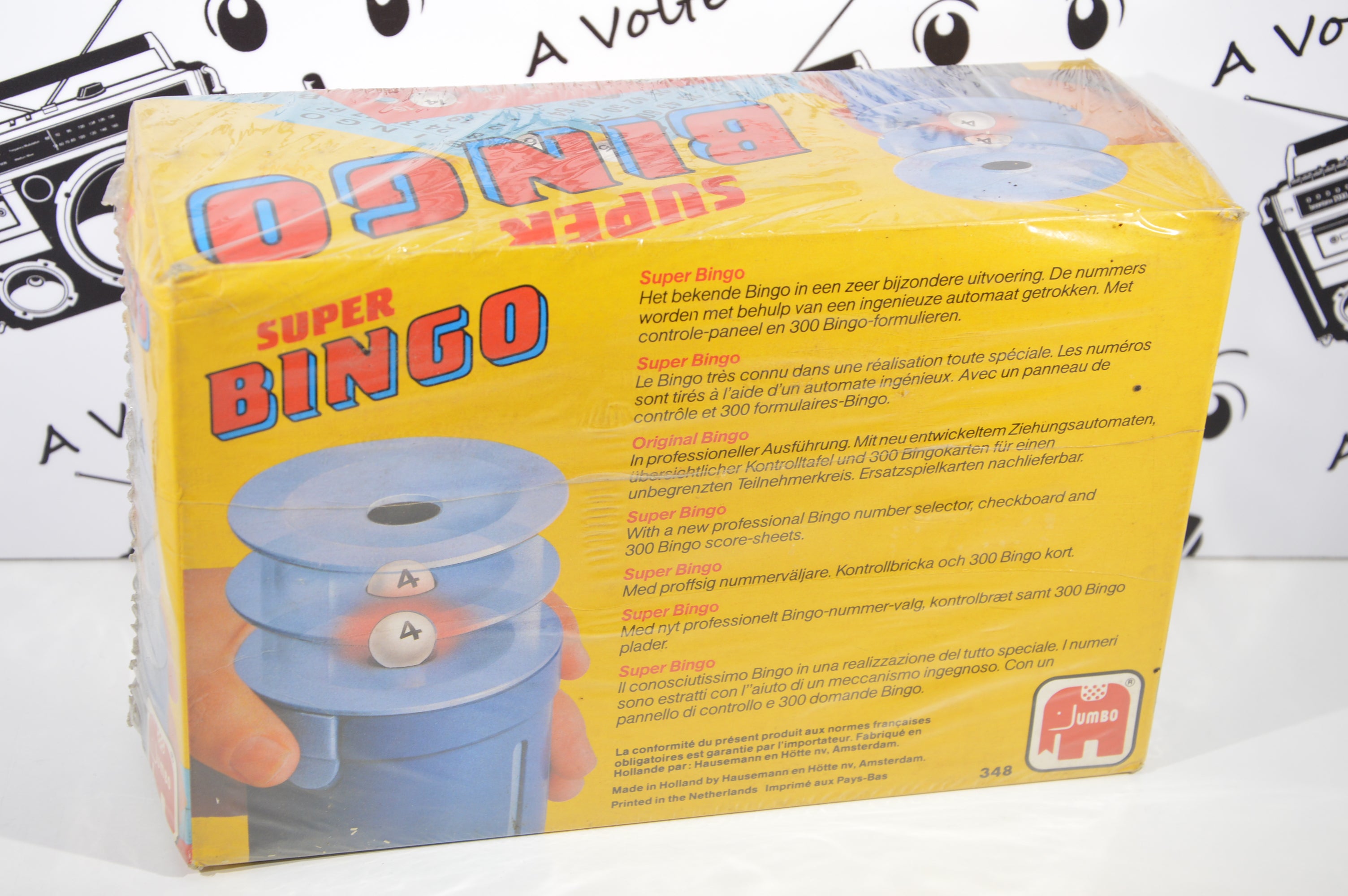 Super Bingo Jumbo anno 1986 gioco da tavolo vintage