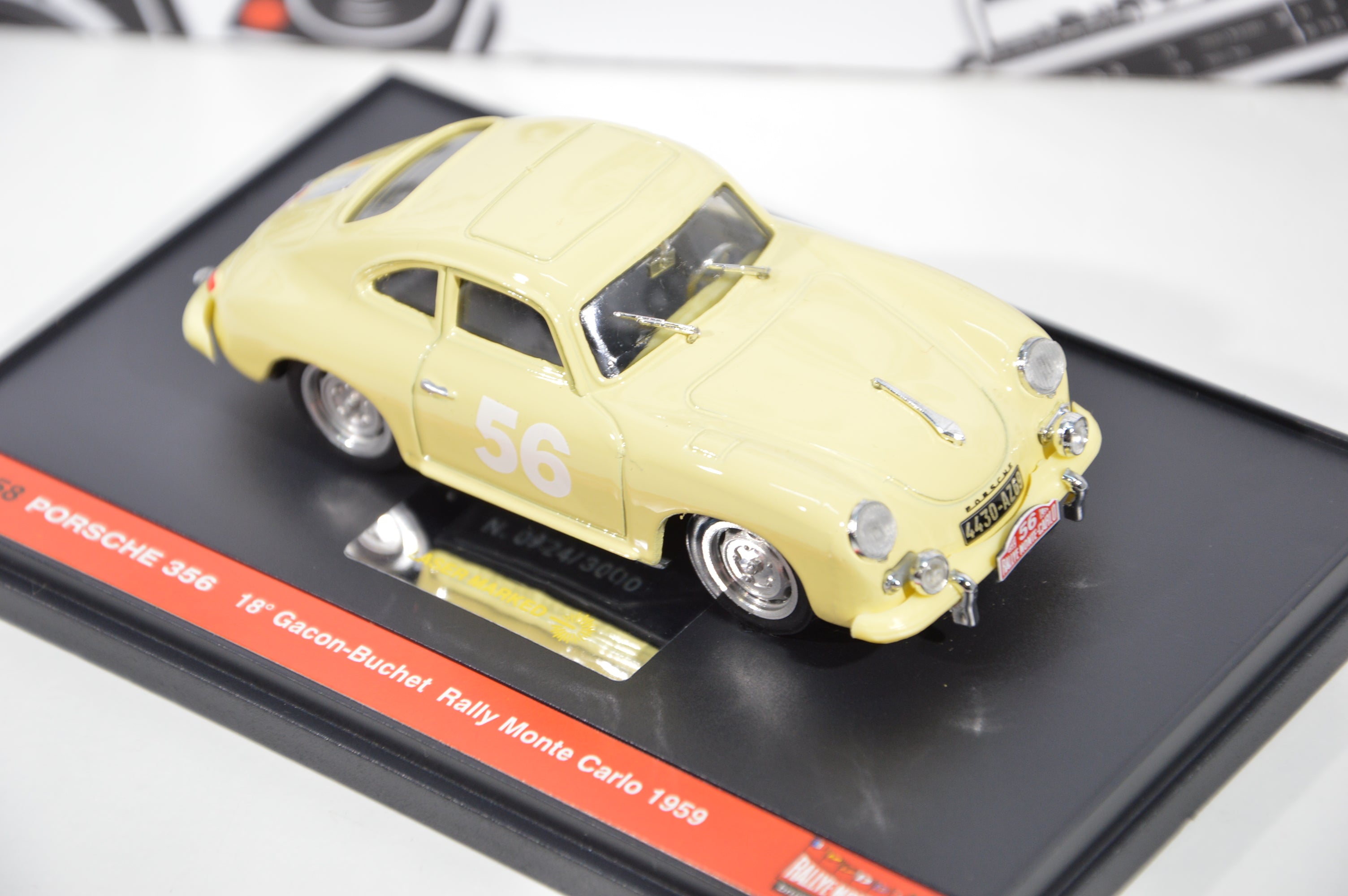 Porsche 356 coupè Rally Monte Carlo 1959 Brumm scala 1:43 die cast model S058