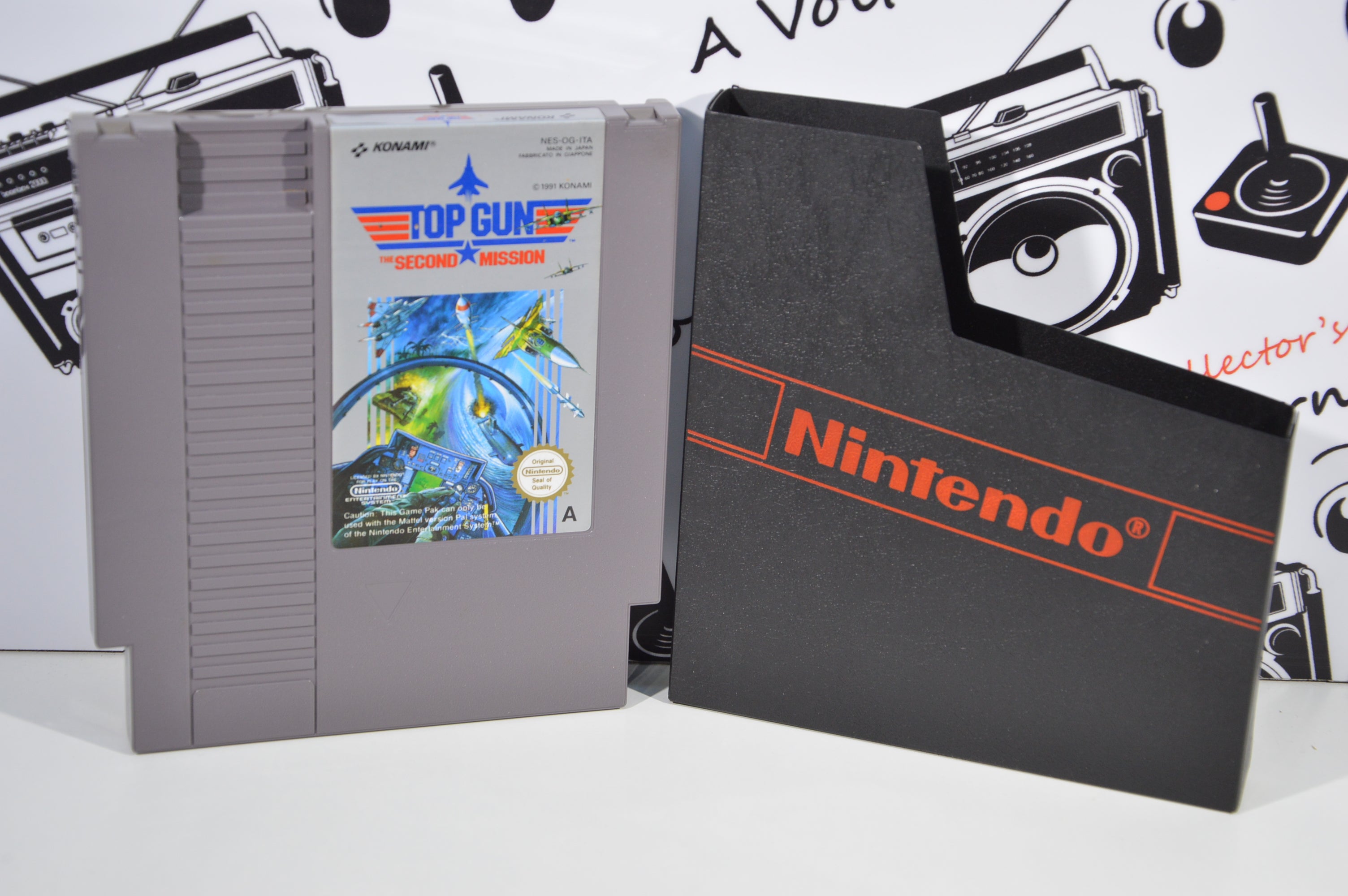Top Gun second mission Nintendo Nes Konami 1991 PAL A