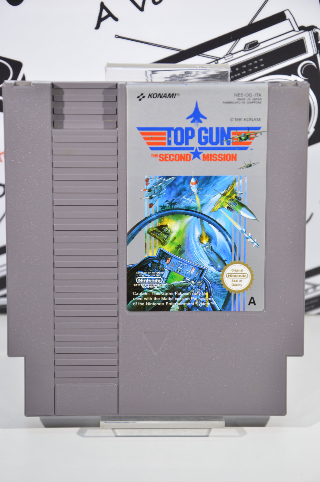 Top Gun second mission Nintendo Nes Konami 1991 PAL A