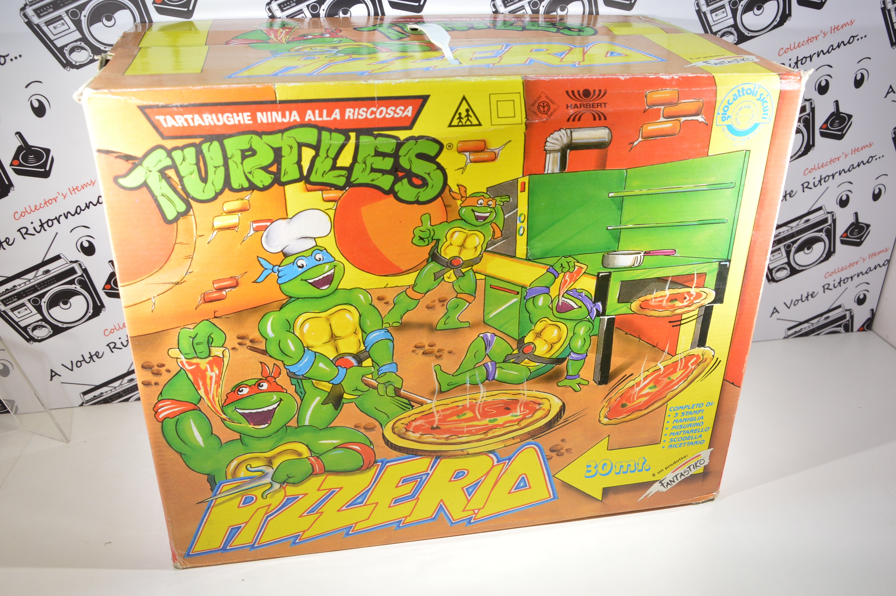 Harbert Turtles pizzeria forno Tartarughe Fantastiko vintage completo funziona