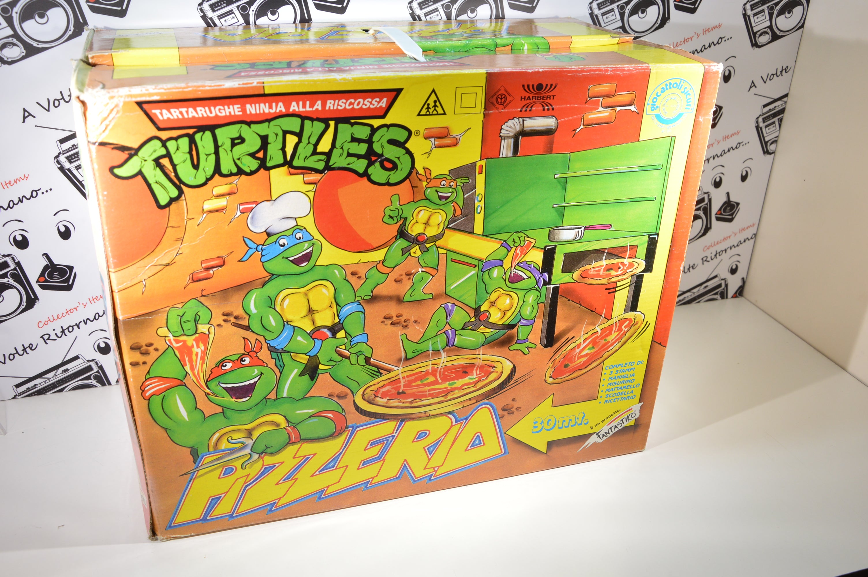 Harbert Turtles pizzeria forno Tartarughe Fantastiko vintage completo funziona