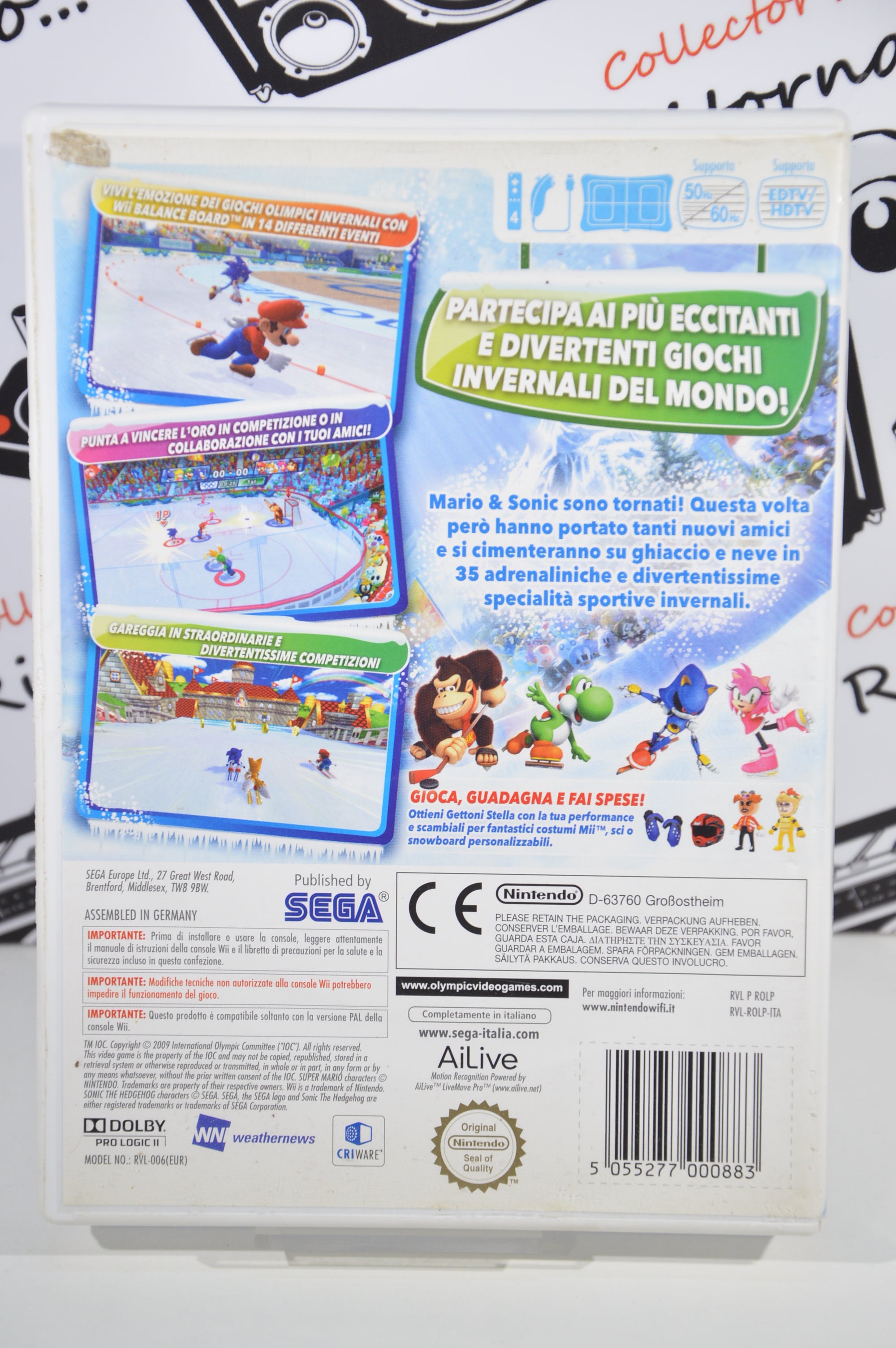 Mario e Sonic ai giochi olimpici invernali Nintendo Wii 3+ Multilingua