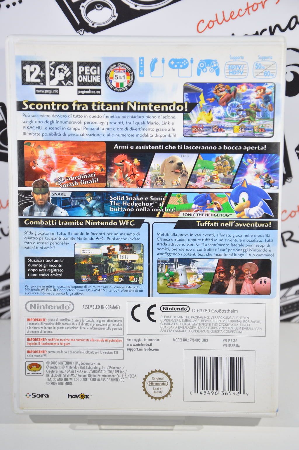 Super Smash bros brawl Nintendo Wii 12+ Multilingua