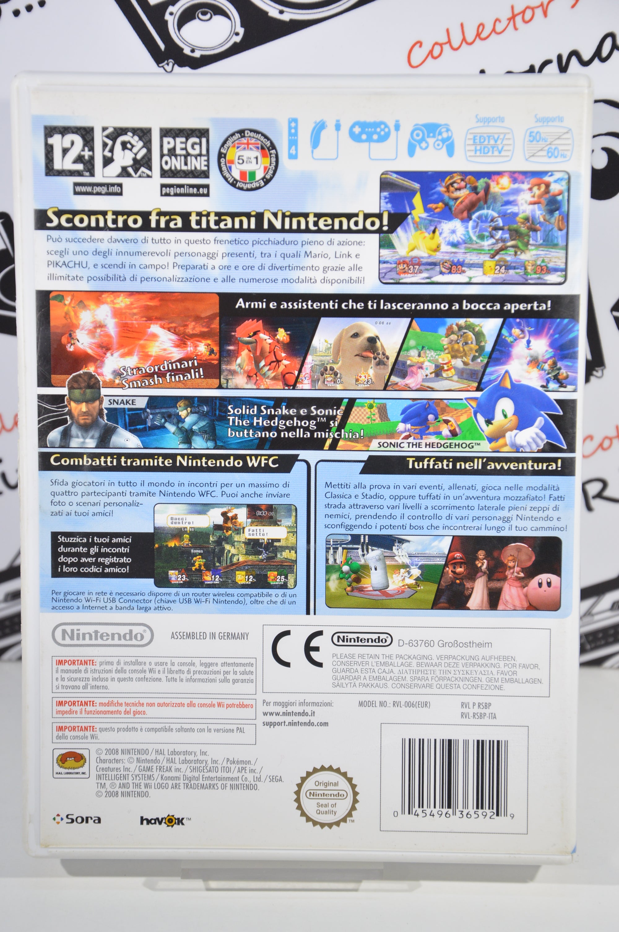 Super Smash bros brawl Nintendo Wii 12+ Multilingua