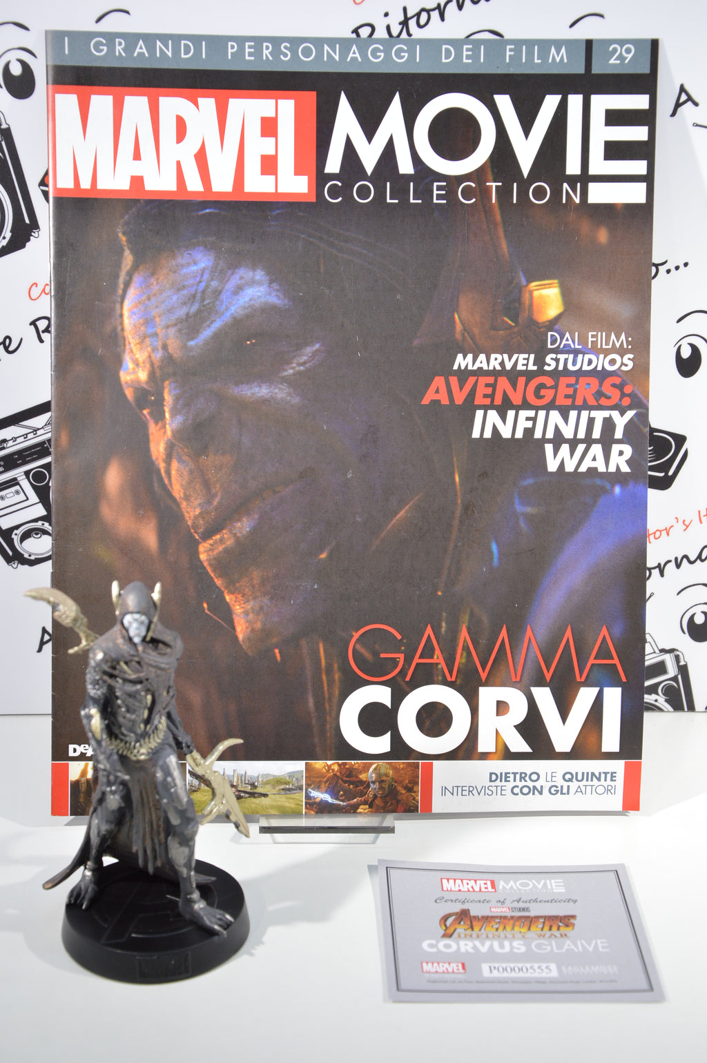 Corvus Glaive Marvel movie collection 29 Eaglemoss Statuetta Marvel
