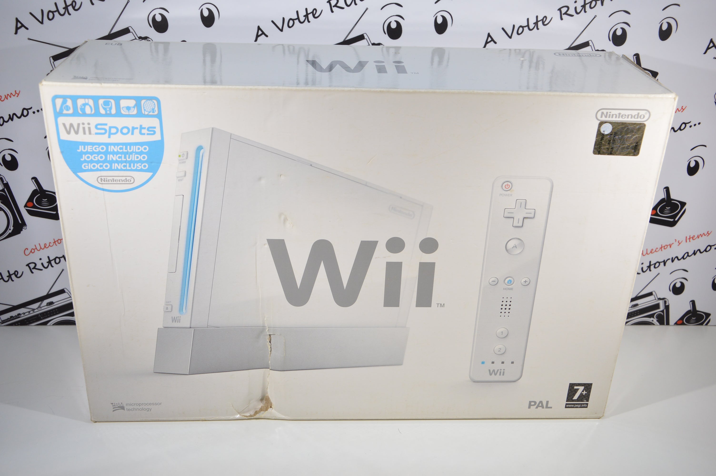 Nintendo Wii console bianca con scatola ed accessori testata
