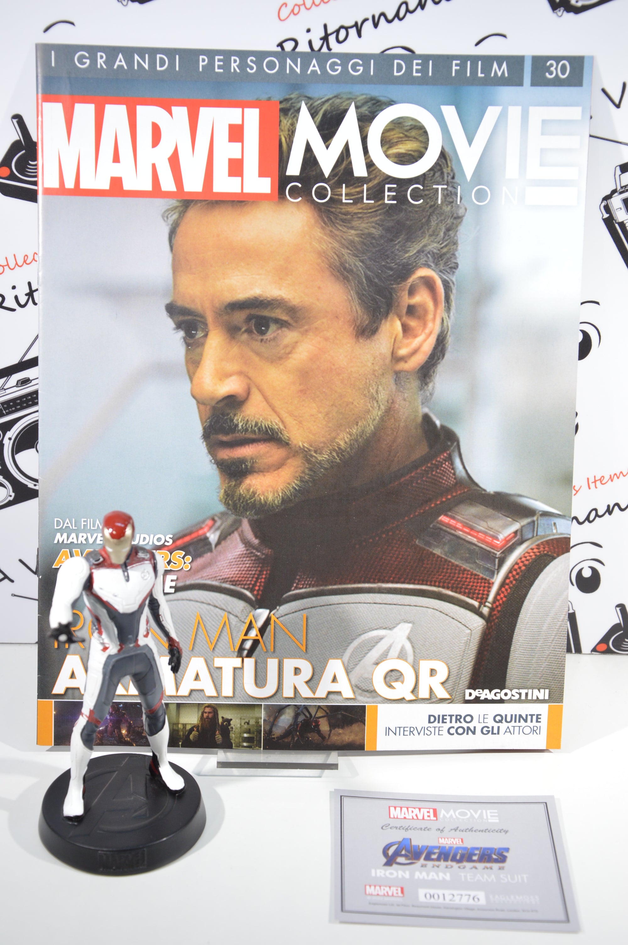 Iron Man Qr Marvel movie collection 30 Eaglemoss Statuetta Marvel
