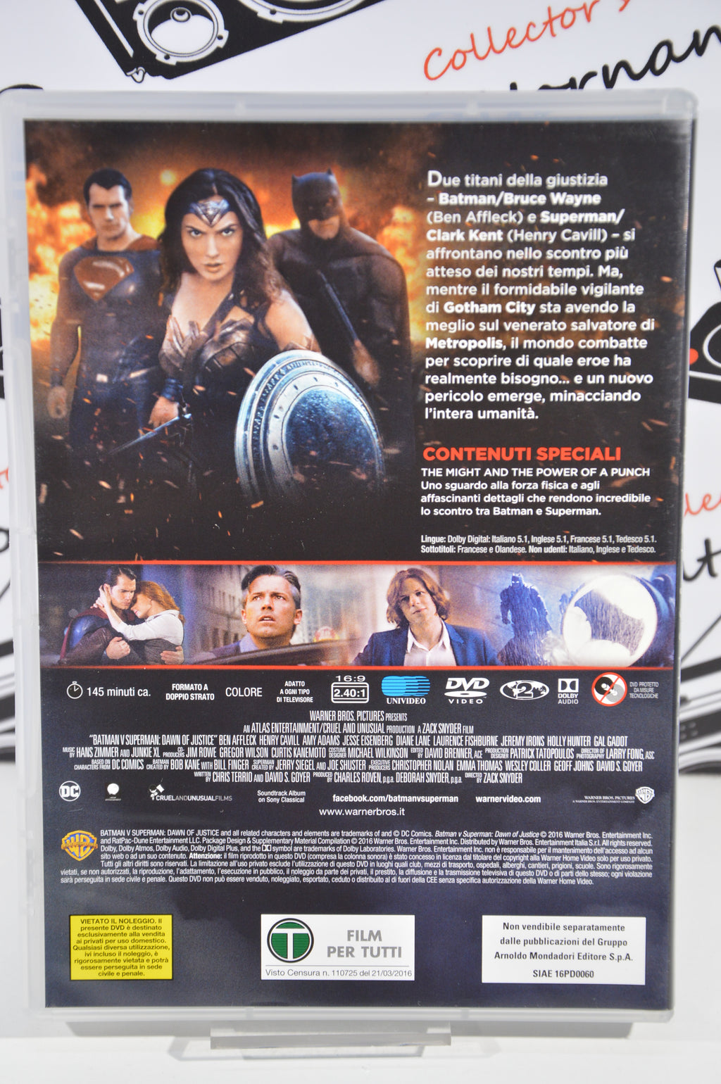 Batman V Superman dawn of justice Dvd Italiano collezione