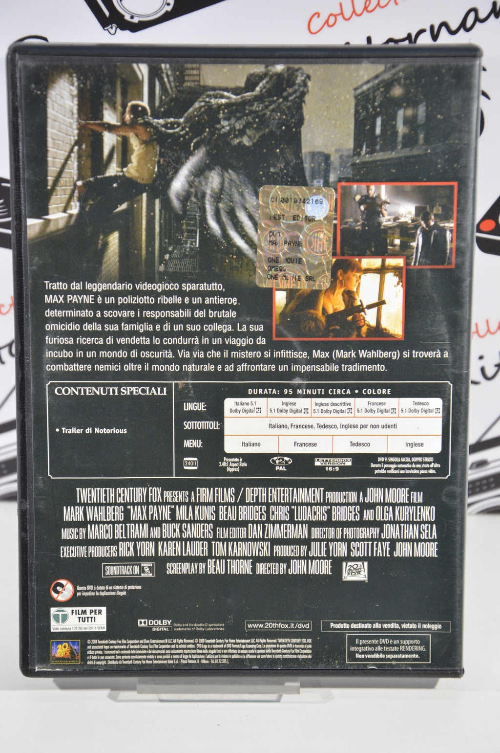 Max Payne Dvd Italiano Mark Wahlberg