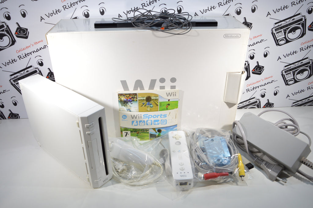 Nintendo Wii console bianca con scatola ed accessori testata
