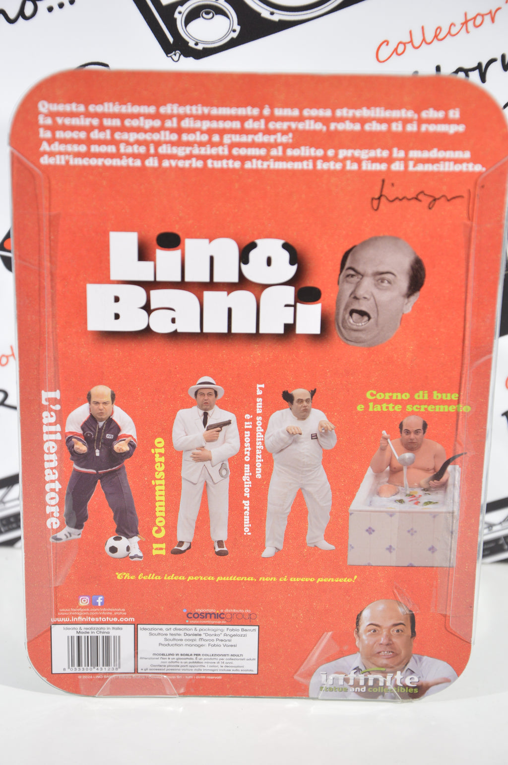 Lino Banfi Statuetta L'allenatore nel pallone Infinite 2024 Nuovo