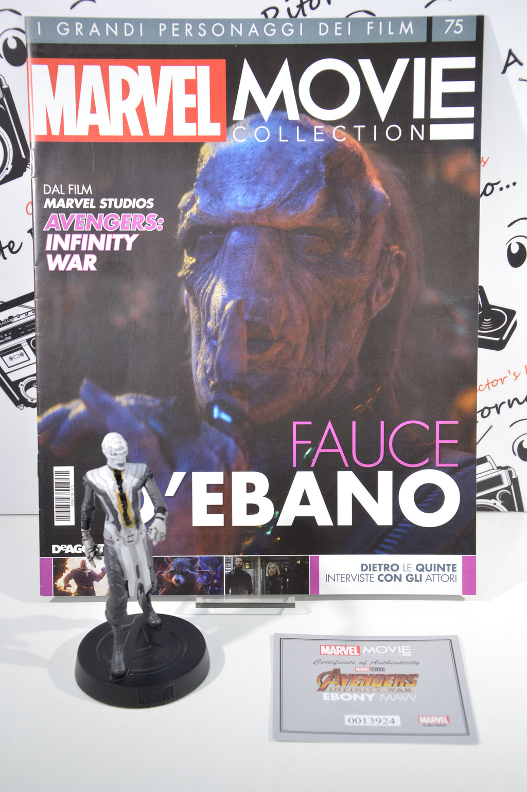 Ebony Maw Marvel movie collection 75 Eaglemoss Statuetta Marvel