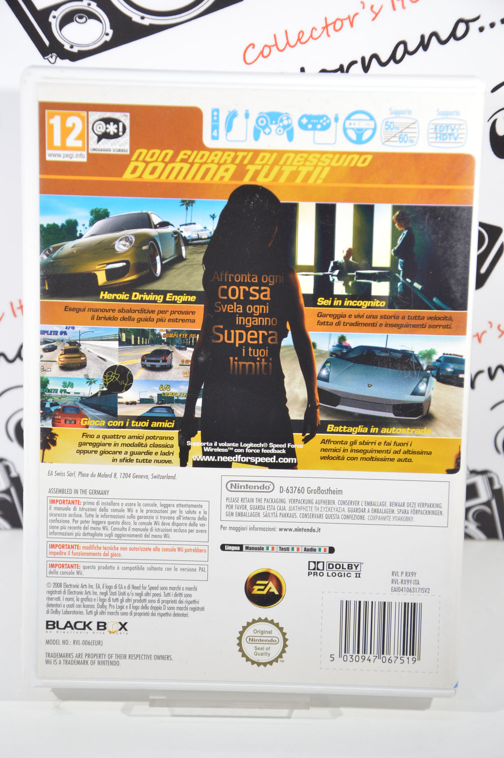 Need for speed Undercover Nintendo Wii 12+ Multilingua