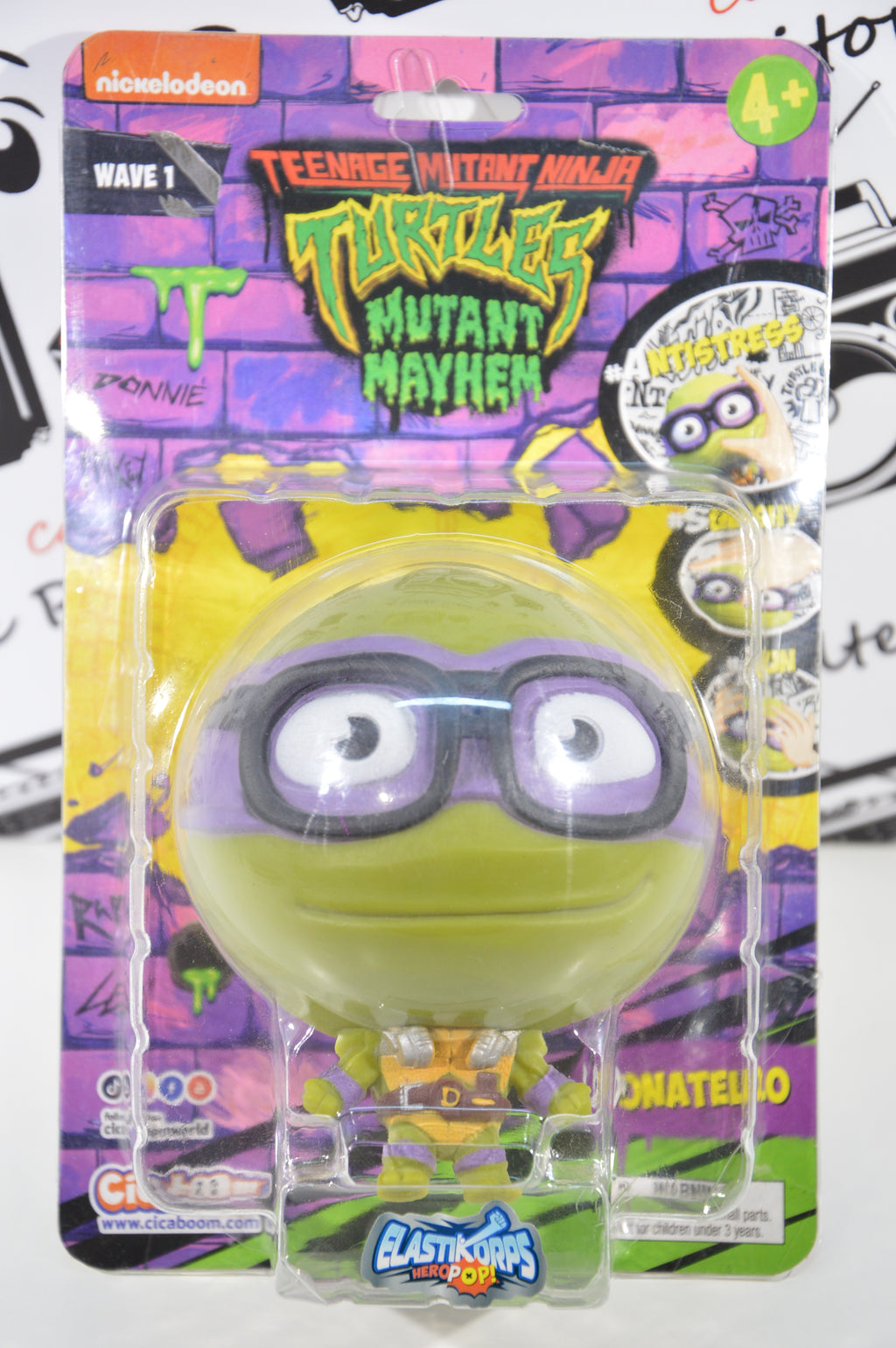 Turtles Elastikorps Donatello hero pop Tmnt Mutant Mayhem Nickelodeon nuovo
