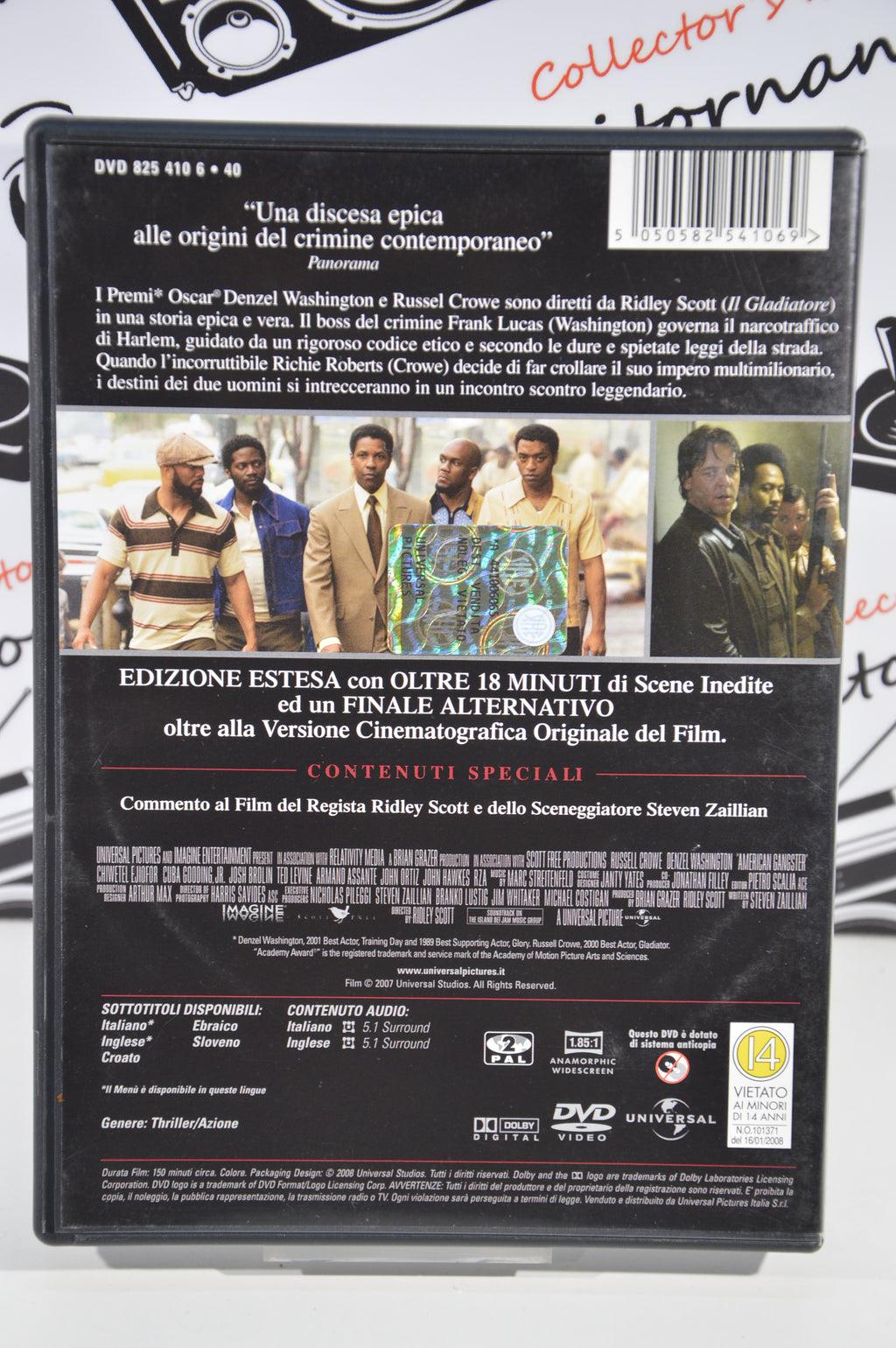 American Gangster Dvd Italiano collezione Russel Crowe