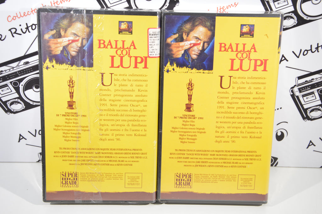 Balla coi lupi parte 1 e 2 VHS nuove sigillate