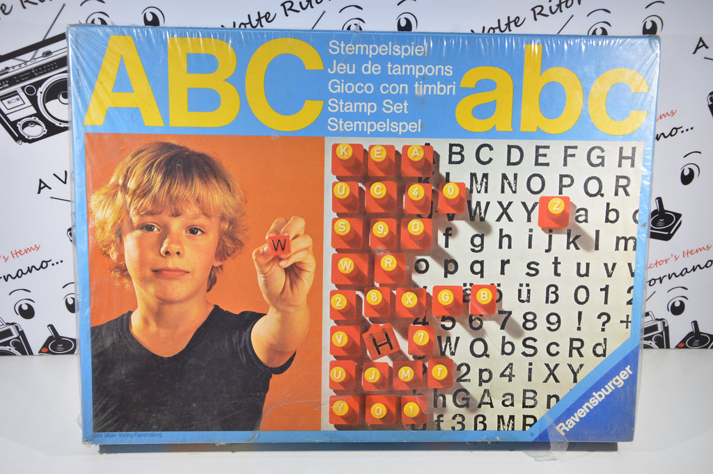 Ravensburger ABC gioco di timbri vintage 1979 fondo di magazzino gioco da tavolo