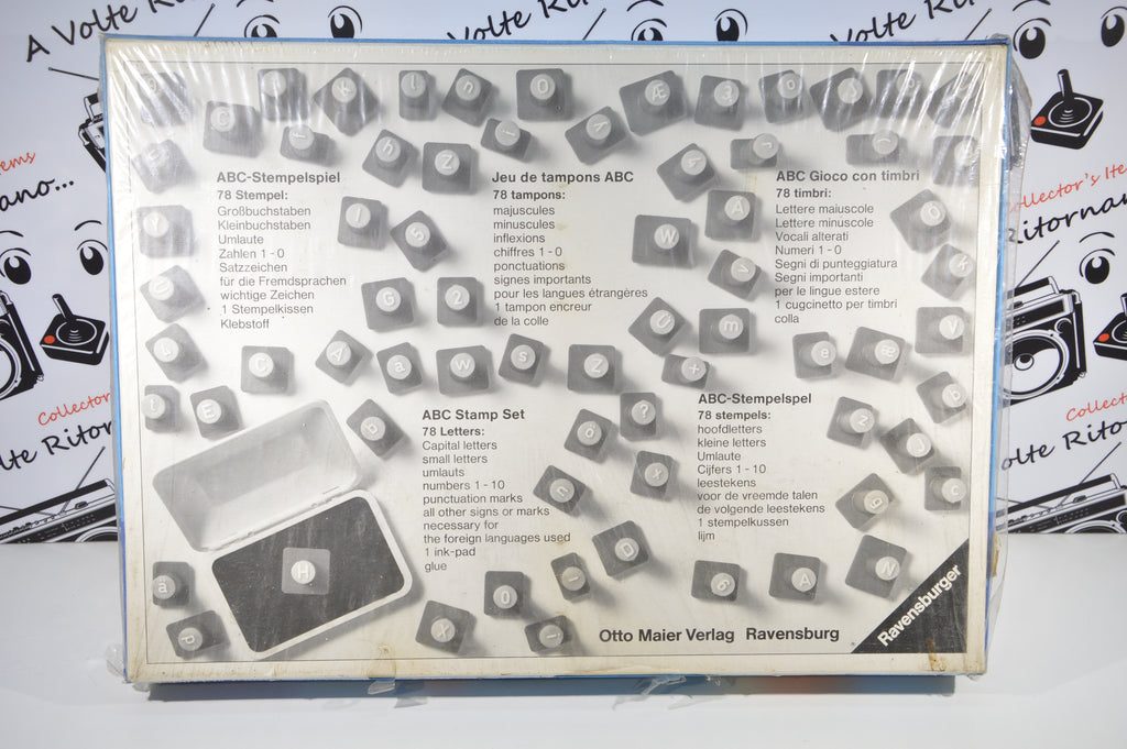 Ravensburger ABC gioco di timbri vintage 1979 fondo di magazzino gioco da tavolo