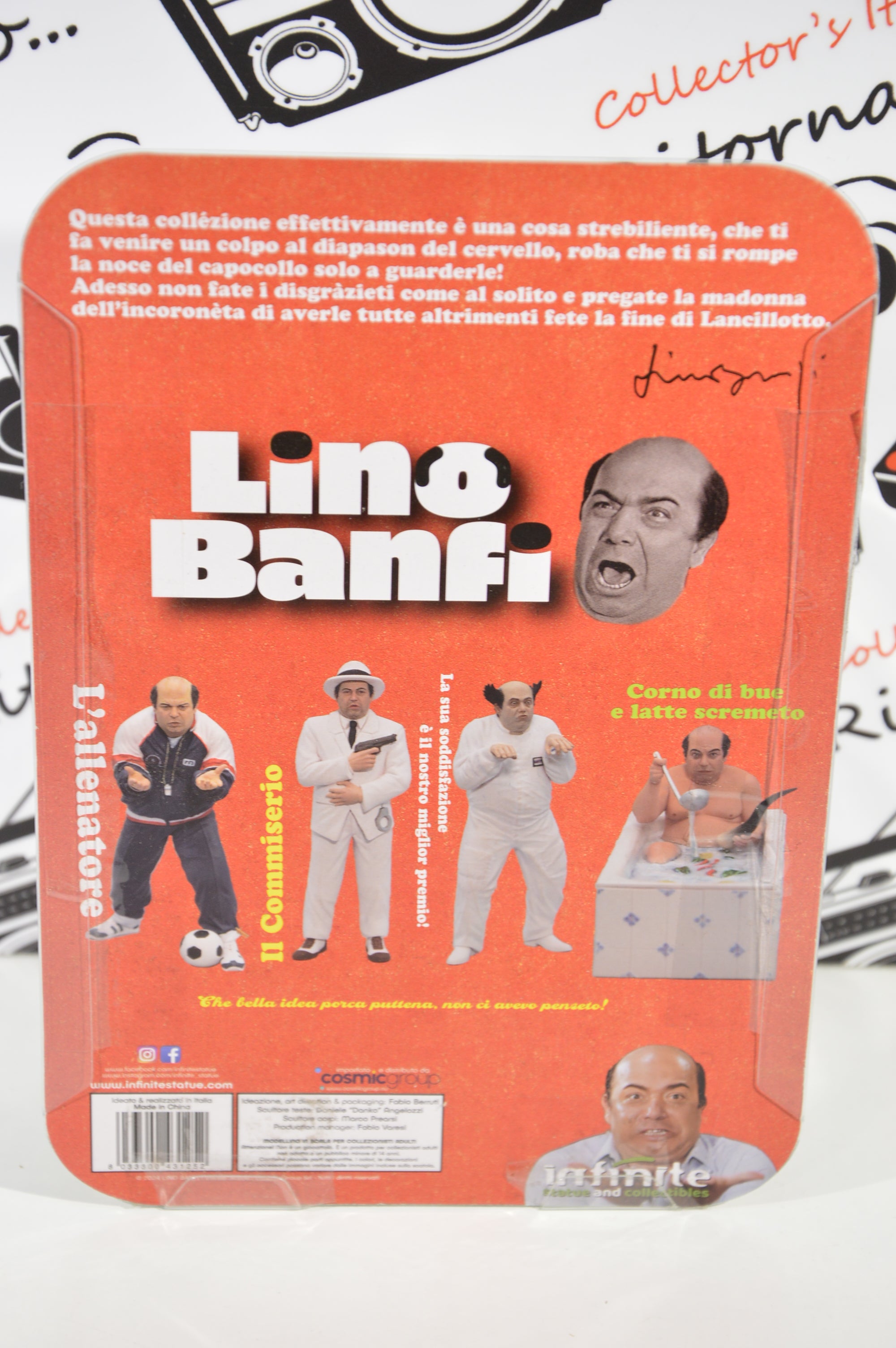 Lino Banfi Statuetta Vieni avanti cretino Infinite 2024 Nuovo