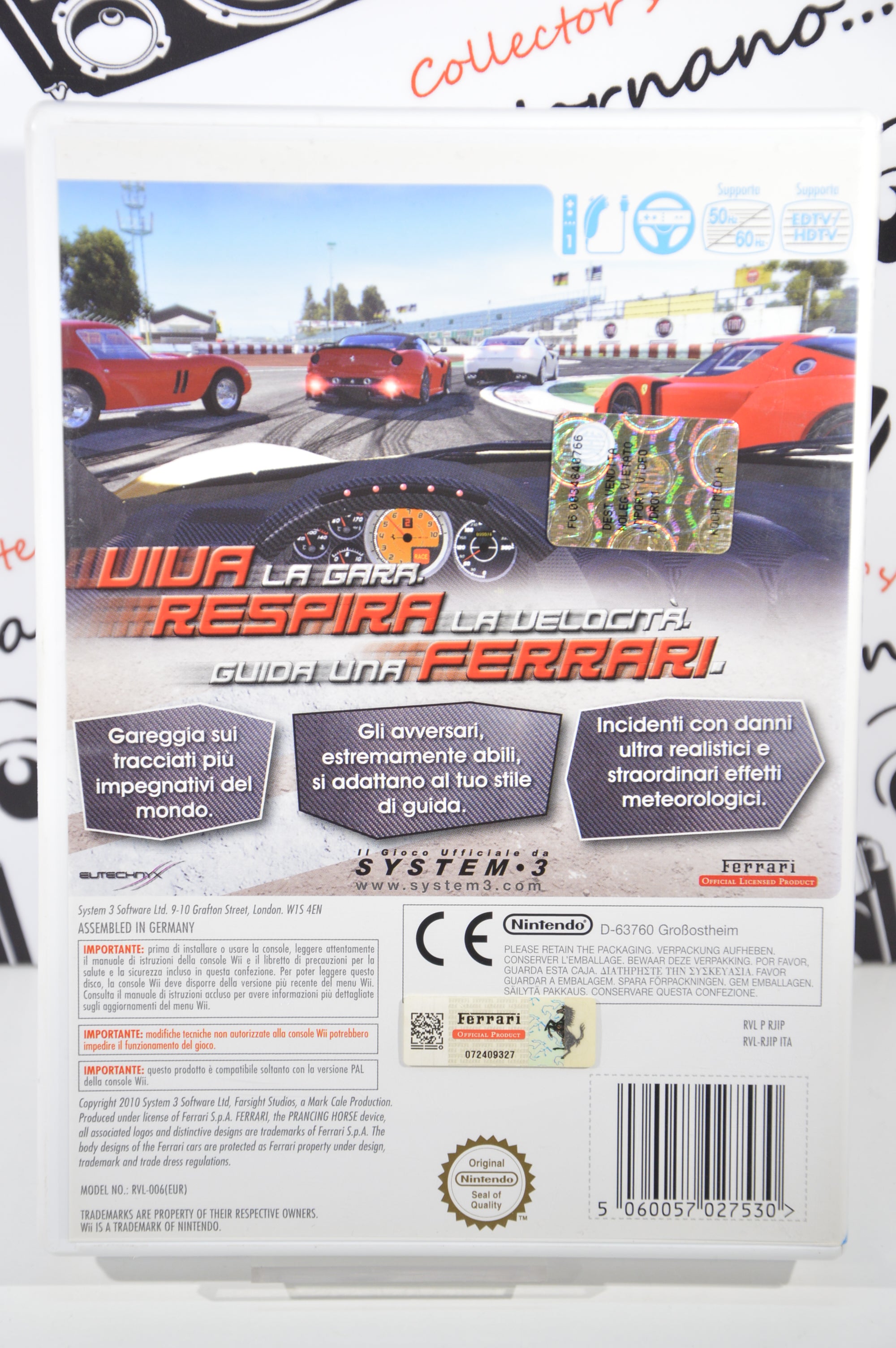 Ferrari The race experience Nintendo Wii 3+ Multilingua