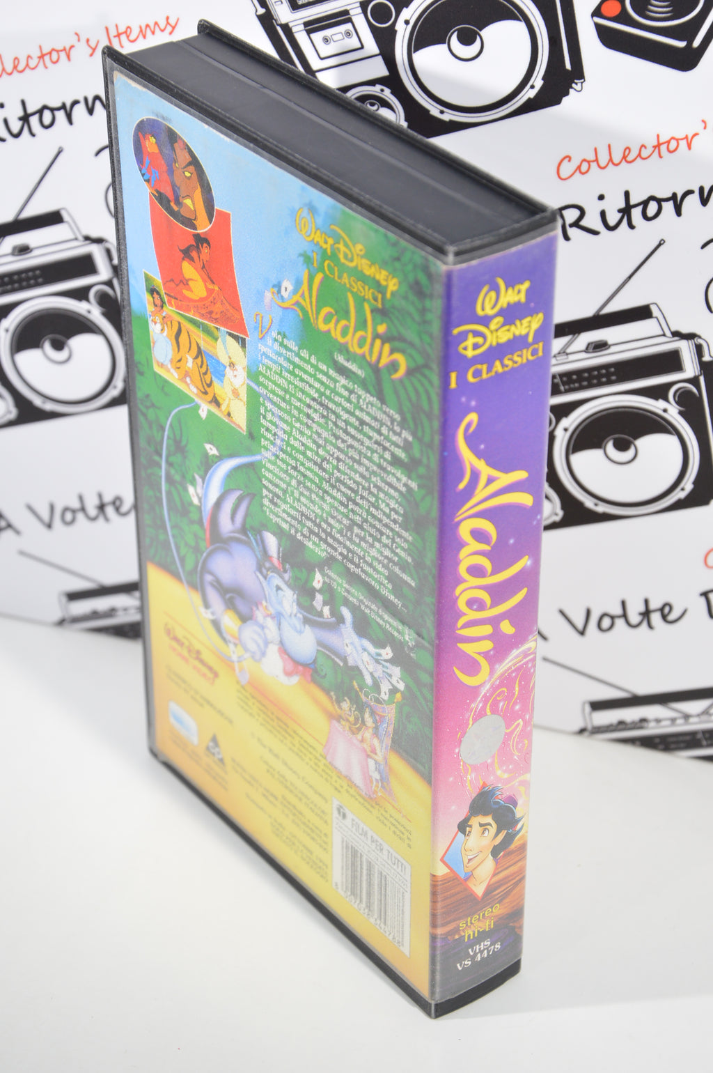 Aladdin VHS cartoni animati vintage