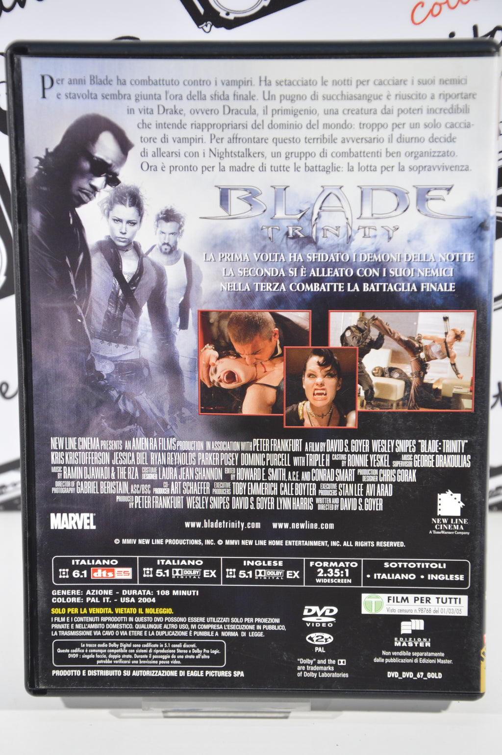 Blade Trinity Dvd Italiano Wesley Snipes
