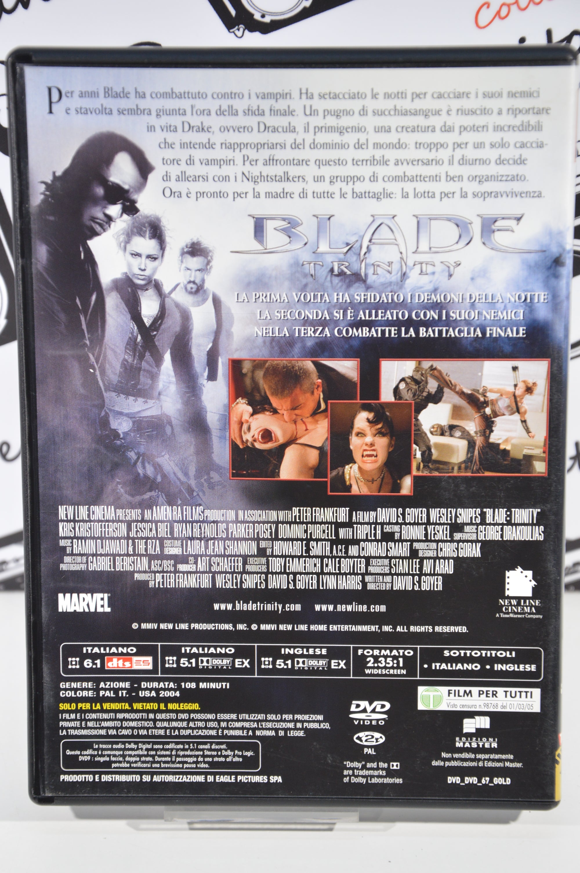 Blade Trinity Dvd Italiano Wesley Snipes