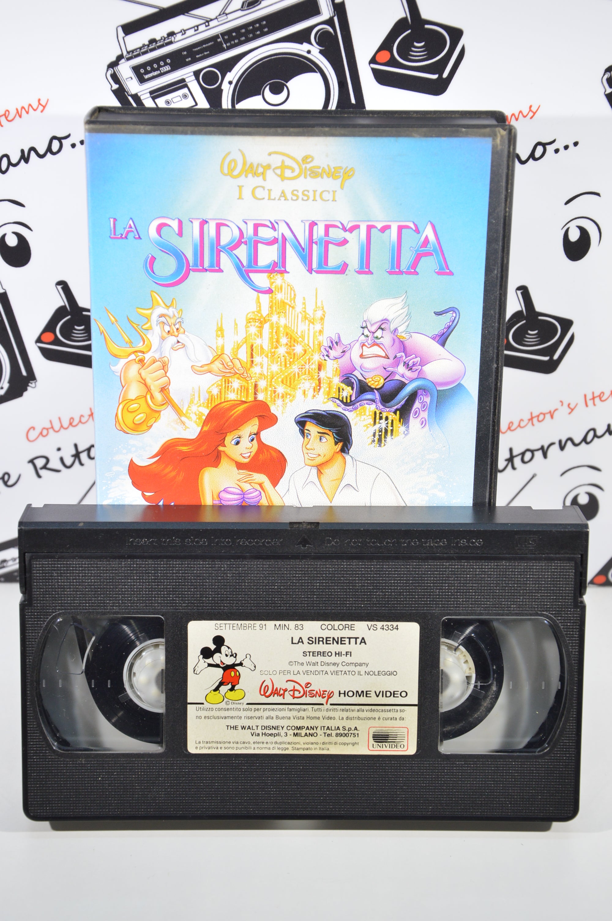 La sirenetta VHS cartoni animati vintage