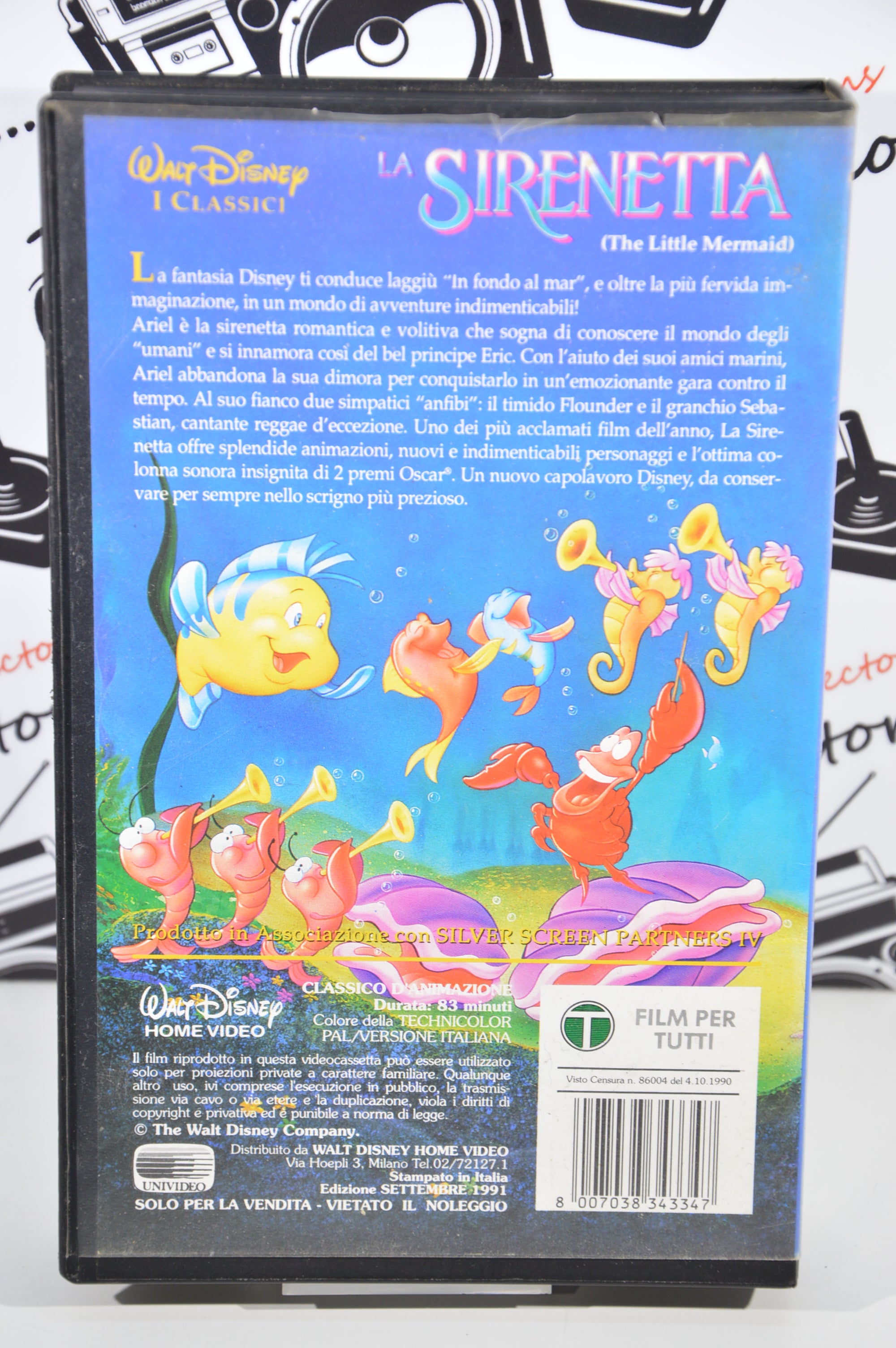 La sirenetta VHS cartoni animati vintage