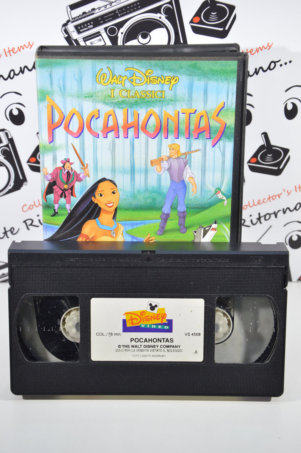 Pocahontas VHS cartoni animati vintage