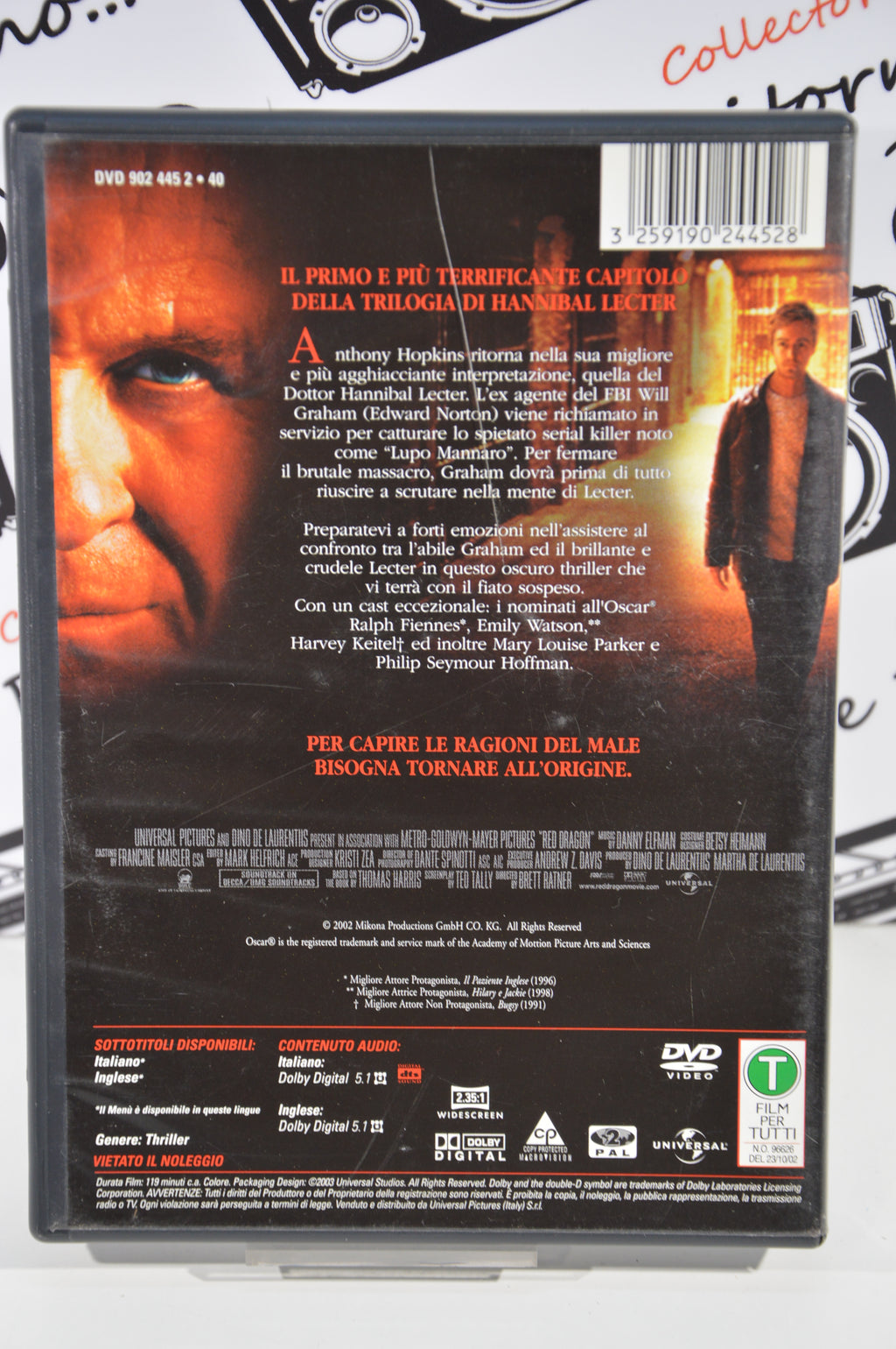 Red Dragon Dvd Italiano edizione 2 dischi