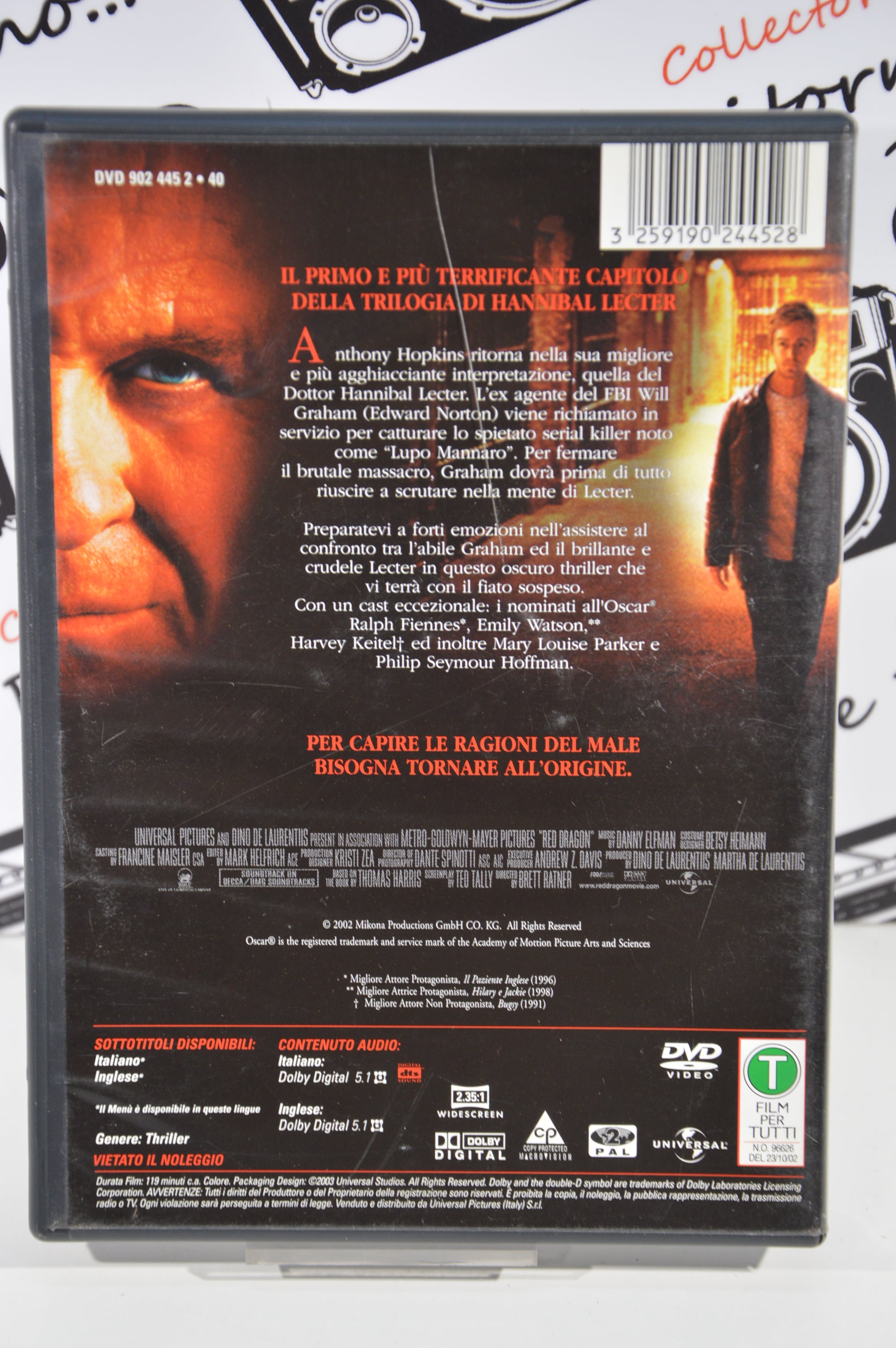 Red Dragon Dvd Italiano edizione 2 dischi