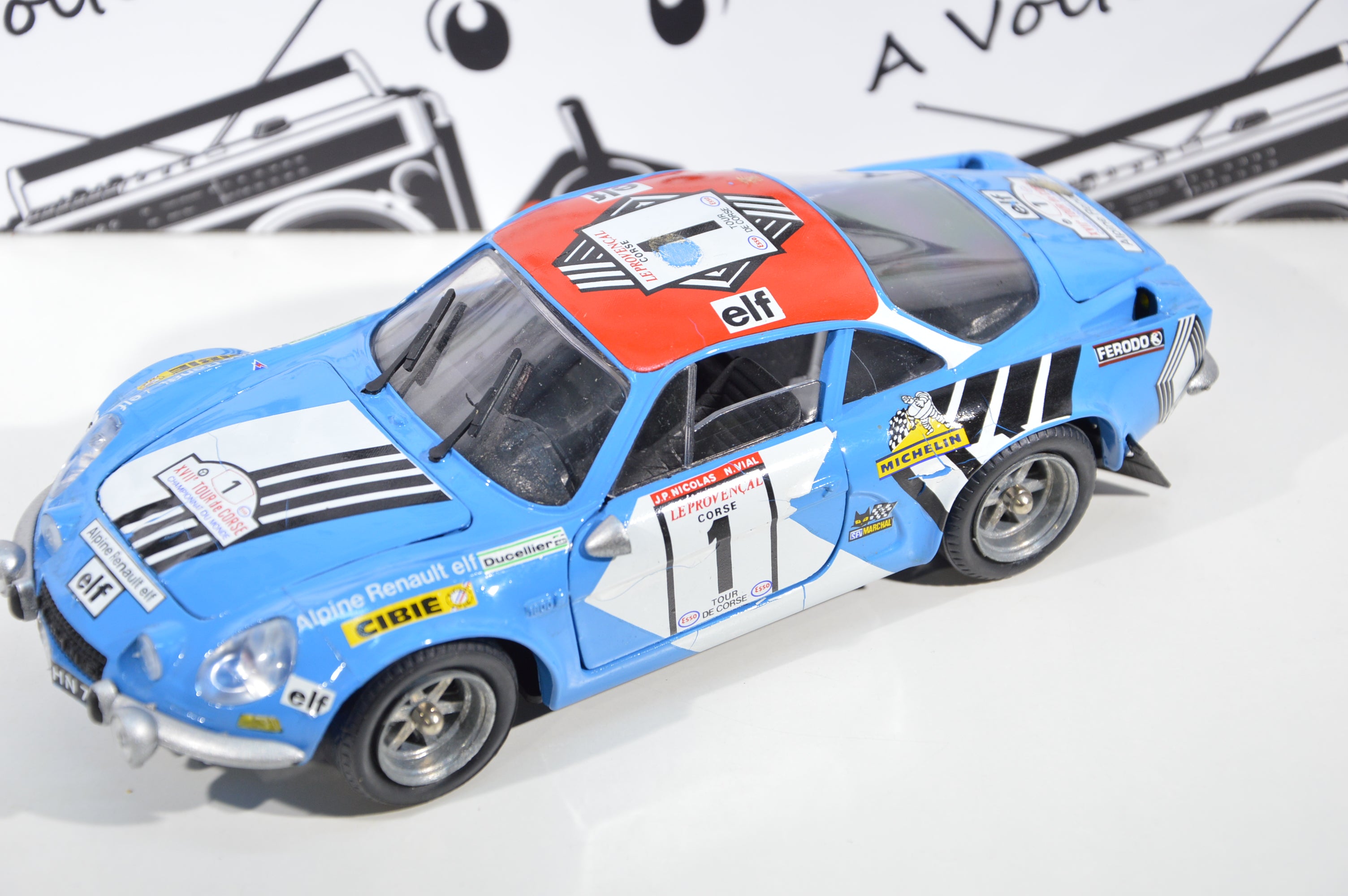 Alpine Renault 1600S Macadam scala 1:20 die cast made in Portugal