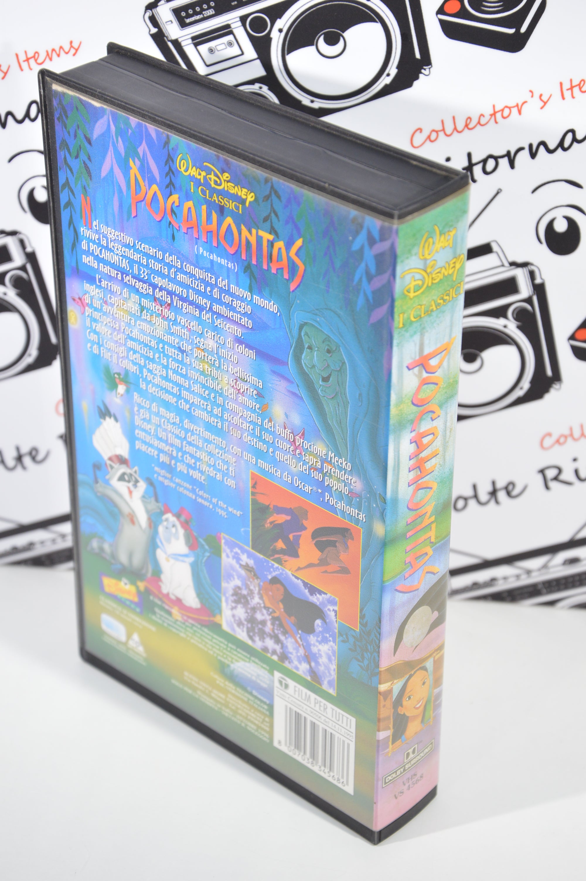 Pocahontas VHS cartoni animati vintage