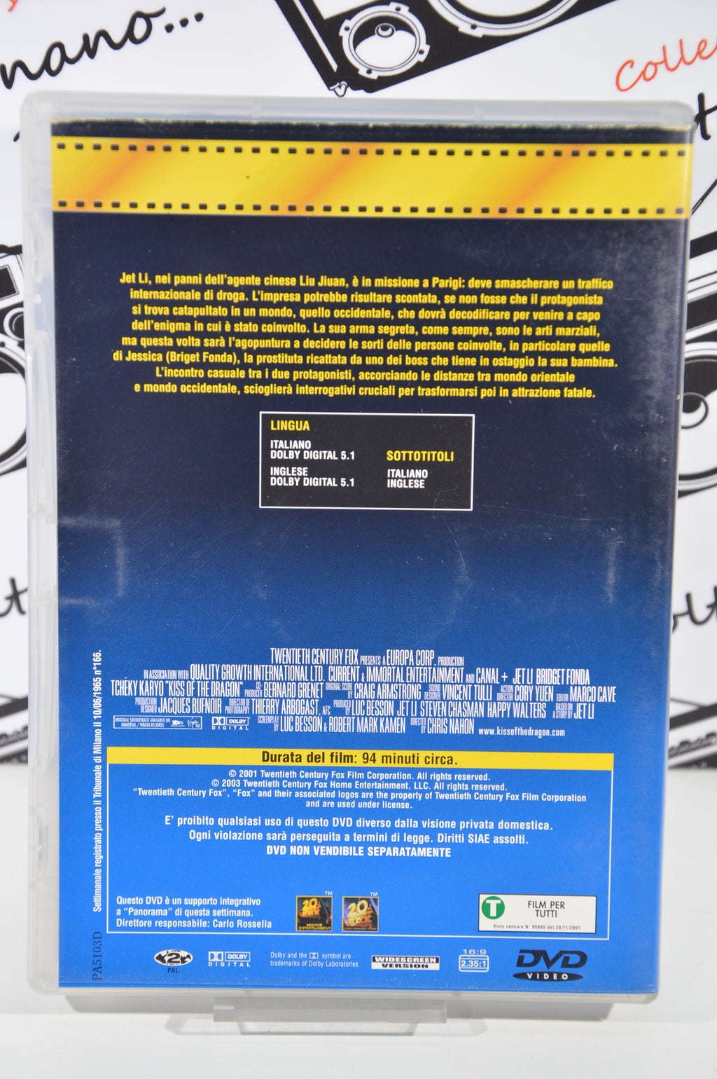 Kiss of the Dragon Dvd Italiano