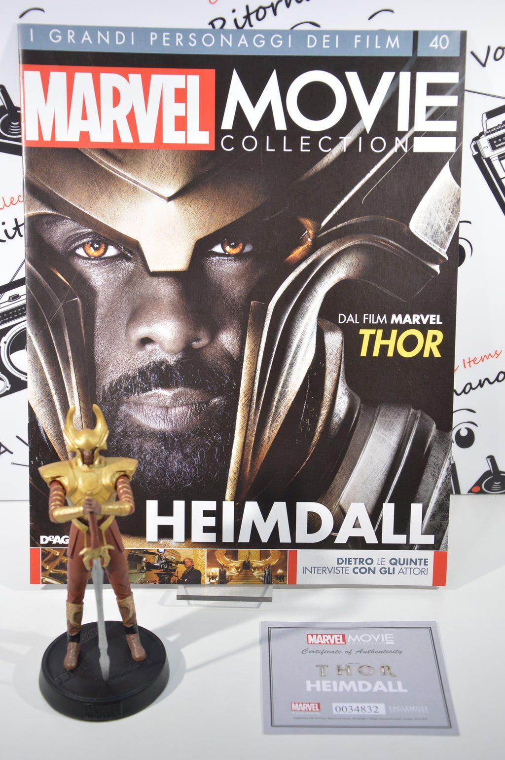 Hemdall Marvel movie collection 40 Eaglemoss Statuetta Marvel