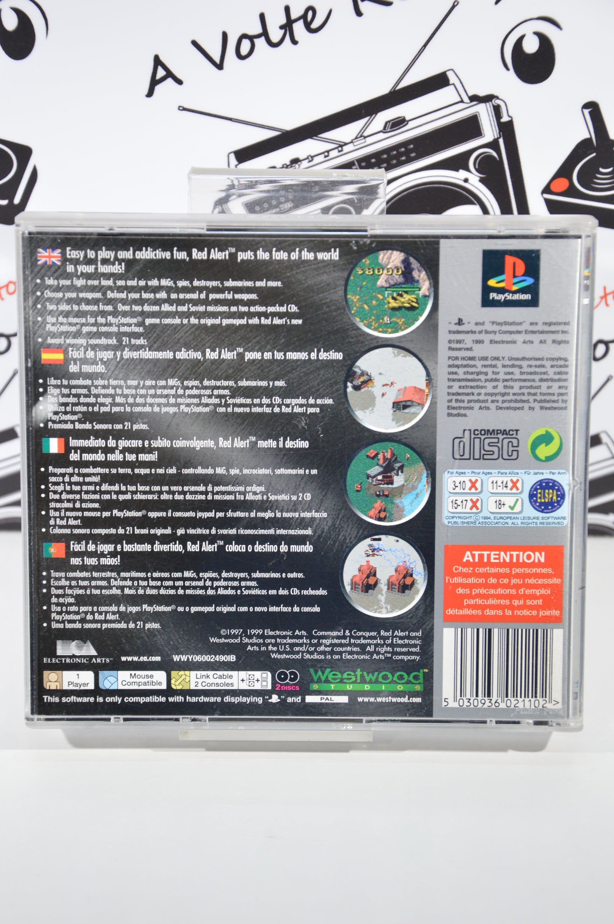 Command e conquer red alert platinum PlayStation 1 18+ lingua Inglese
