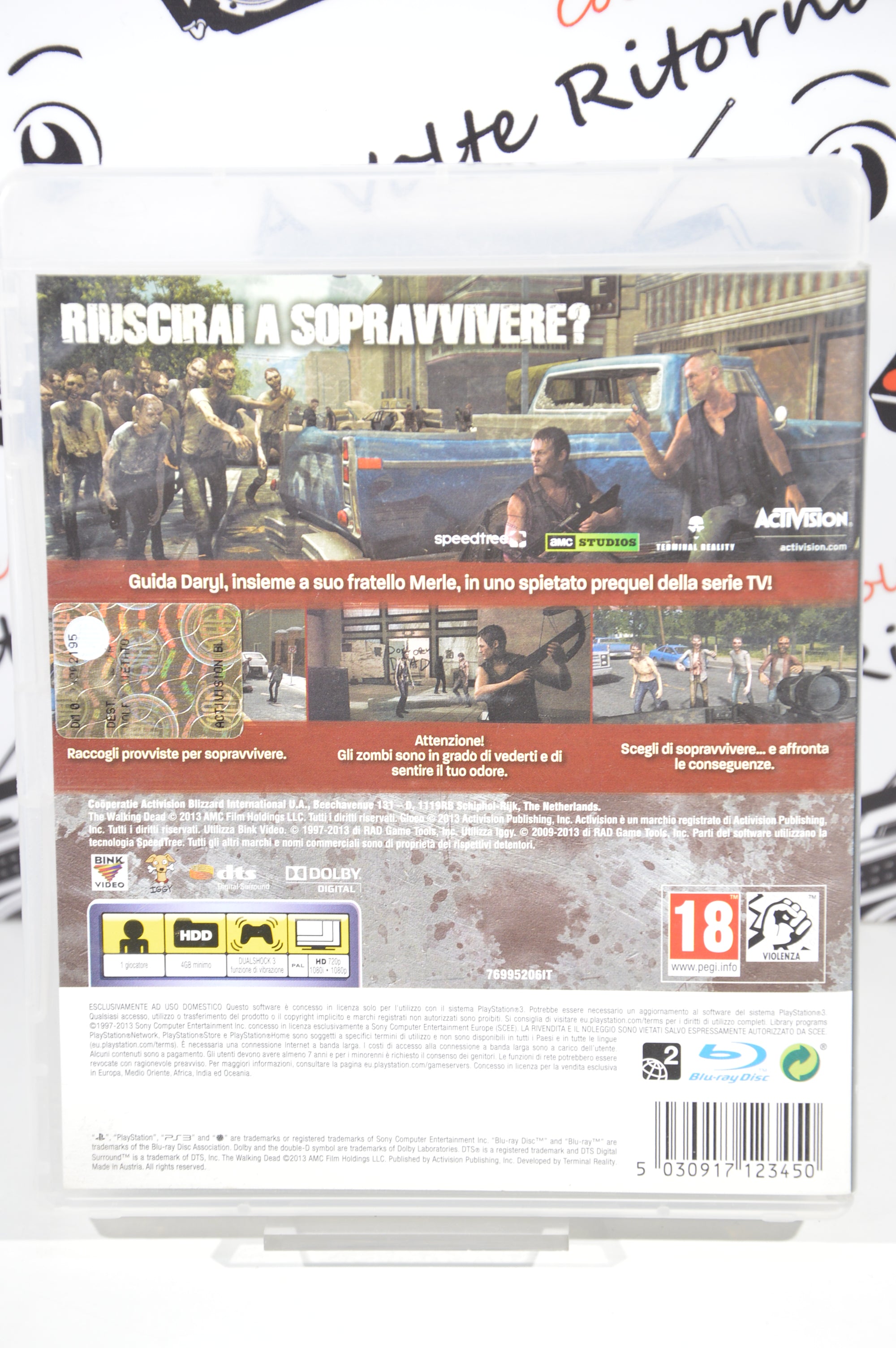The Walking Dead survival instinct PlayStation 3 18+ Multilingua