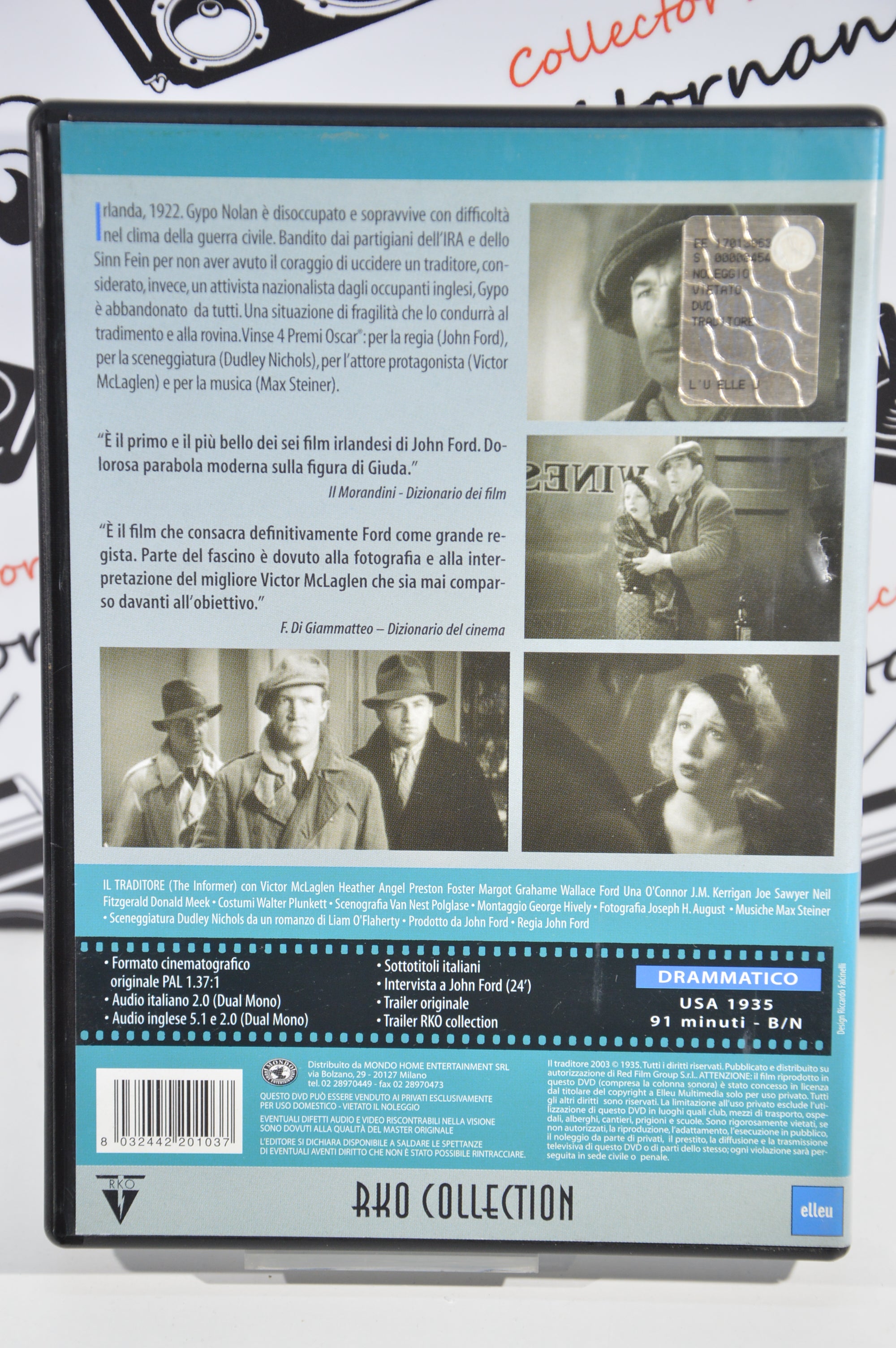 Il traditore Dvd Italiano collezione Victor Mclaglen